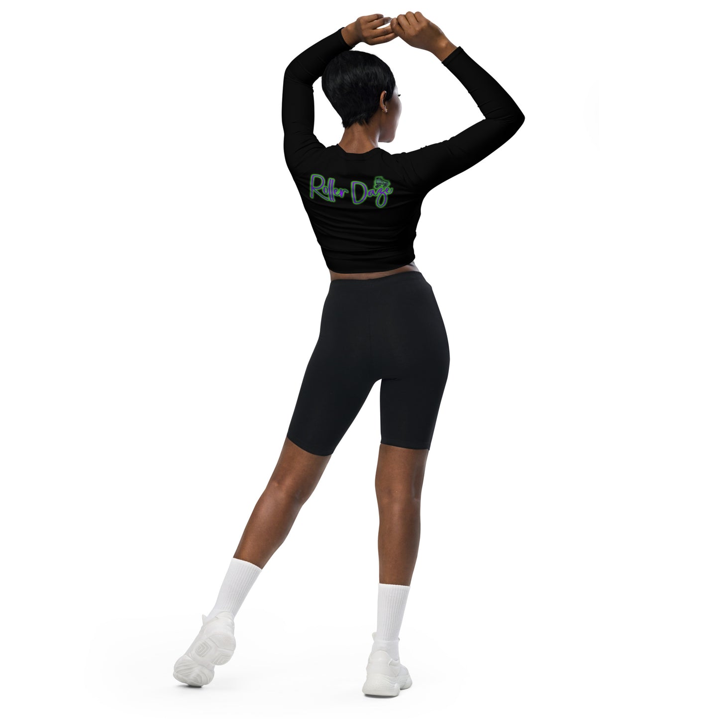 Roller Daze Recycled Long-sleeve Crop Top