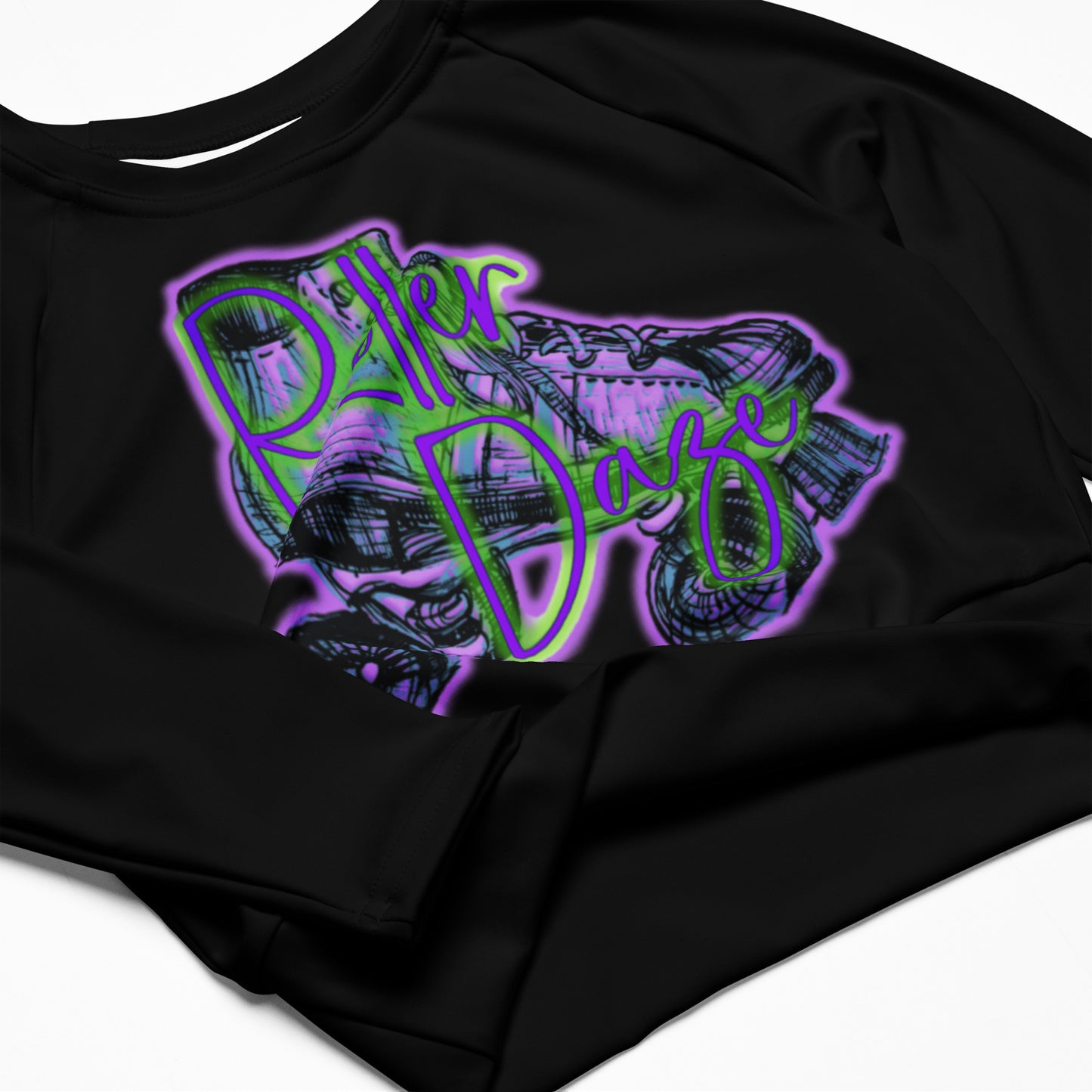 Roller Daze Recycled Long-sleeve Crop Top