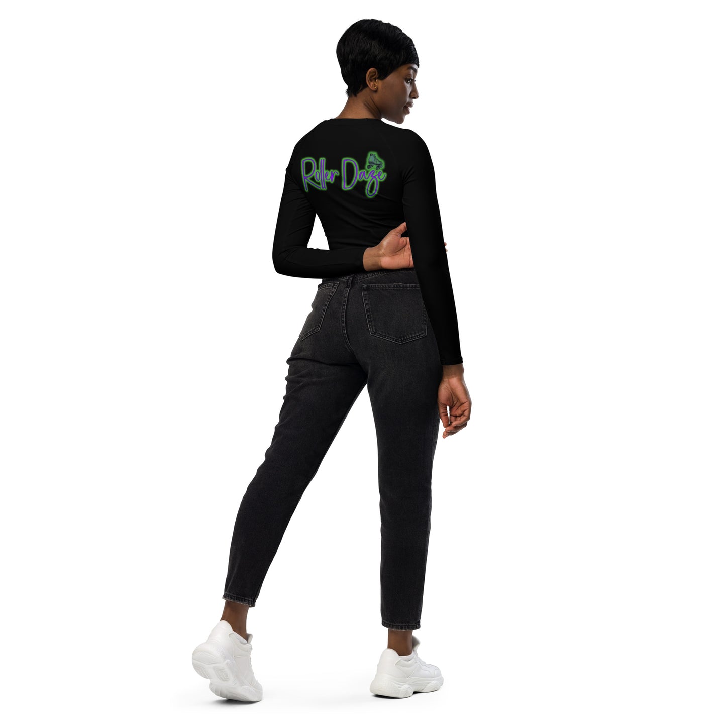 Roller Daze Recycled Long-sleeve Crop Top