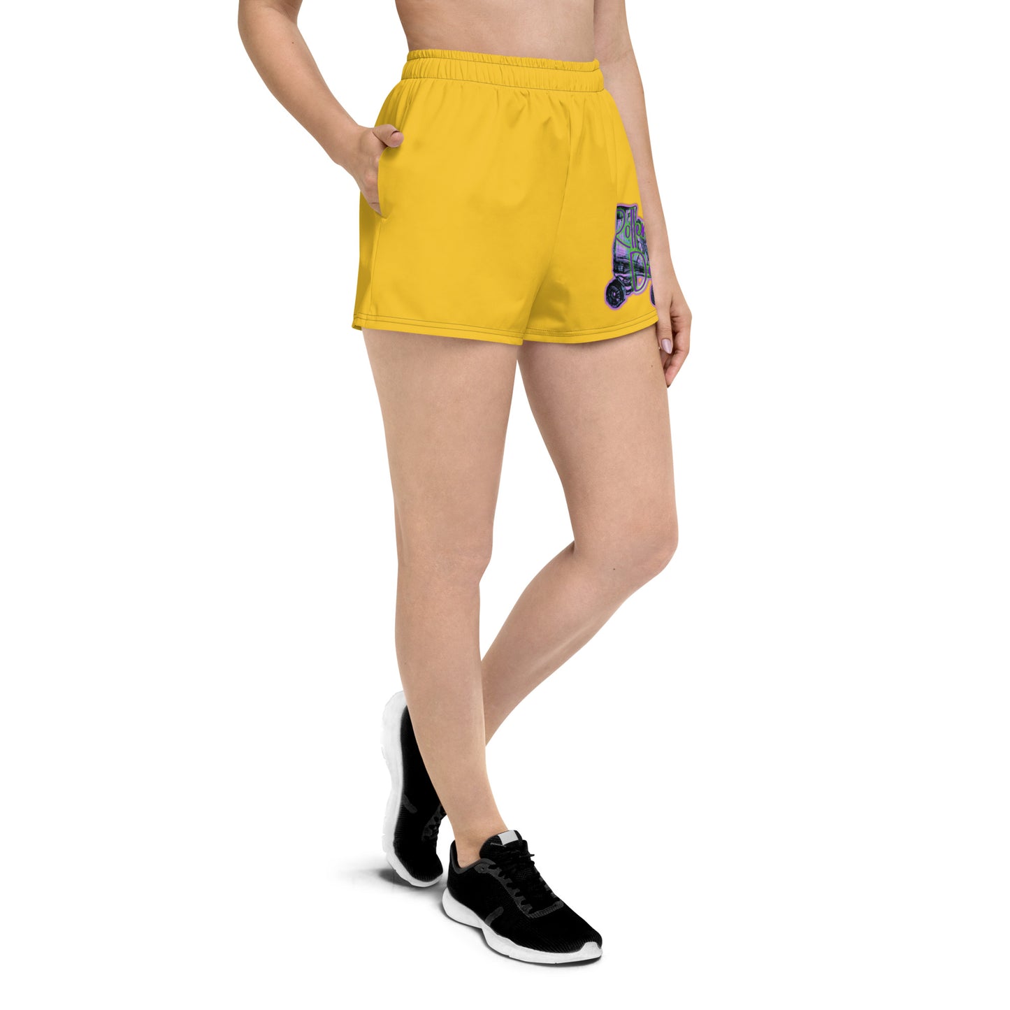 Roller Daze (Gold) Women’s Recycled Athletic Shorts