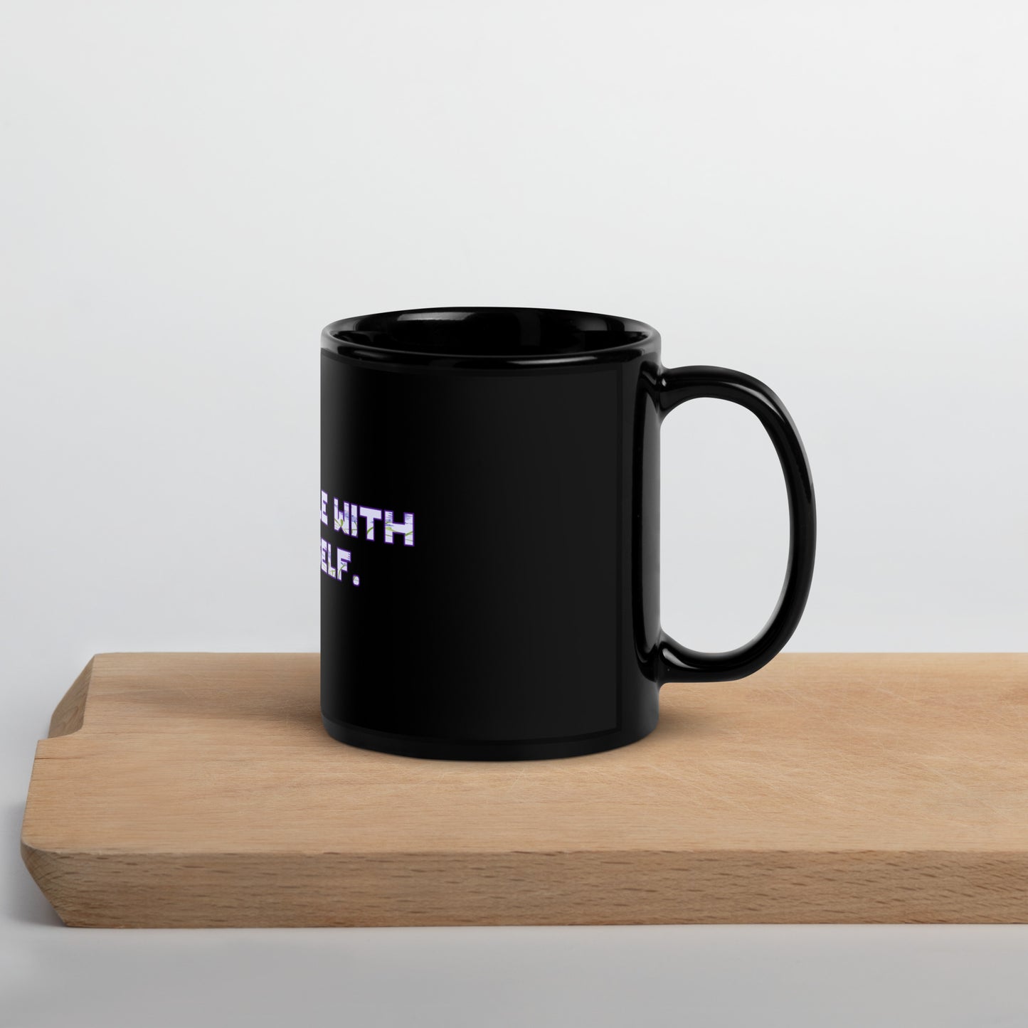 Be Gentle Black Glossy Mug