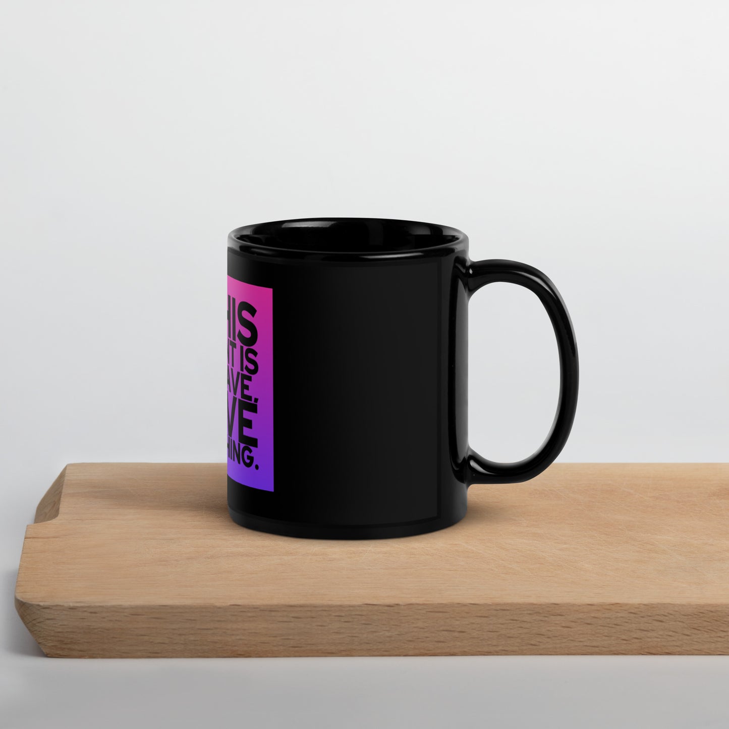 This Moment #3 Black Glossy Mug