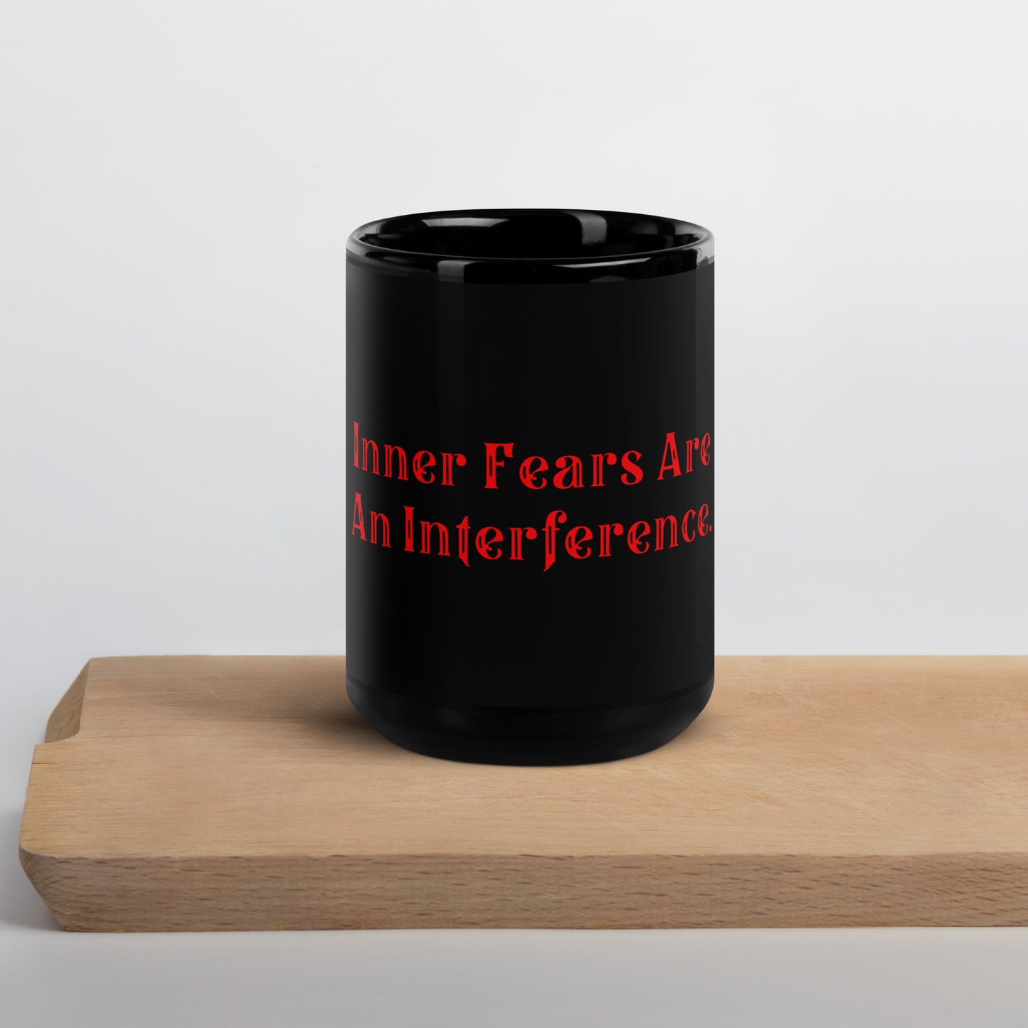 Inner Fears Black Glossy Mug