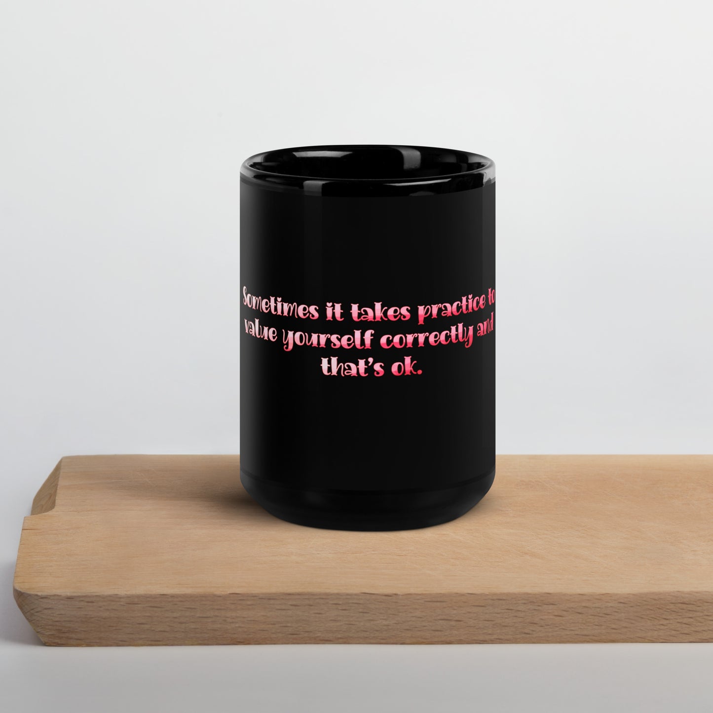 It Takes Practice Black Glossy Mug