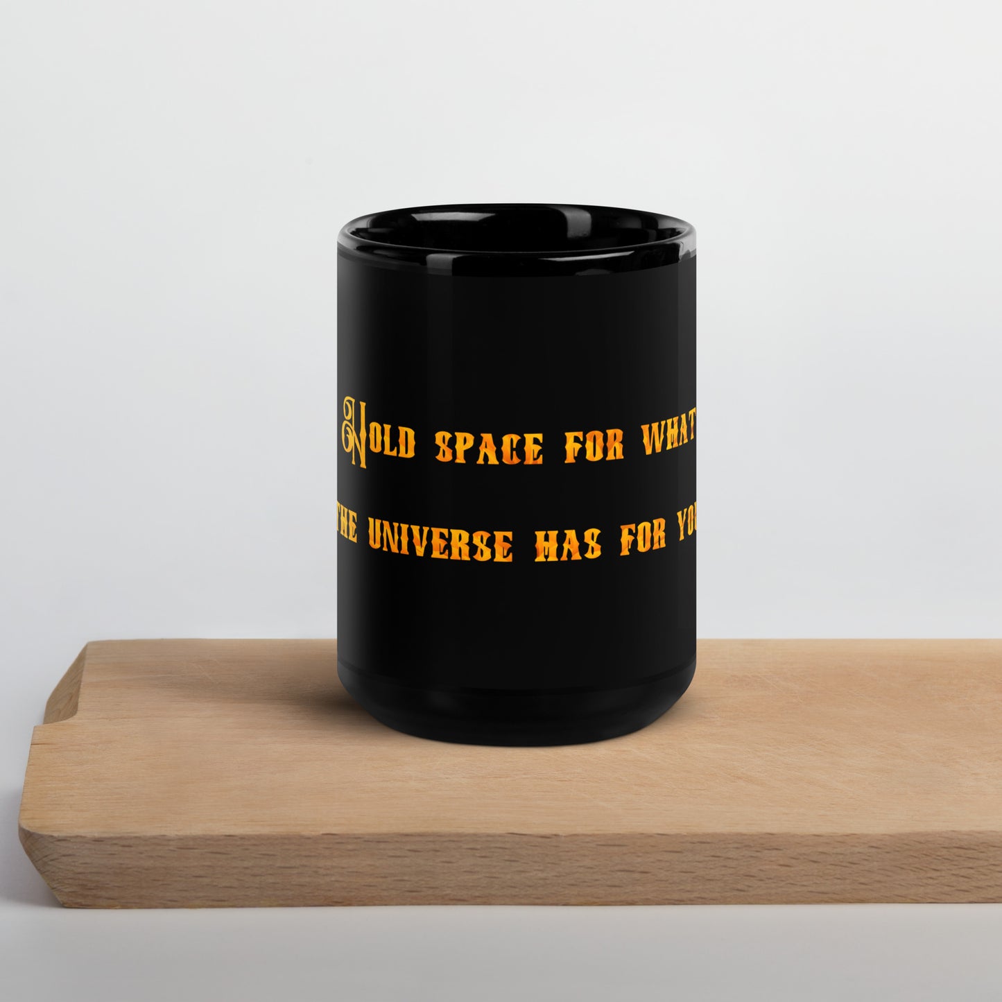 Hold Space #1 Black Glossy Mug
