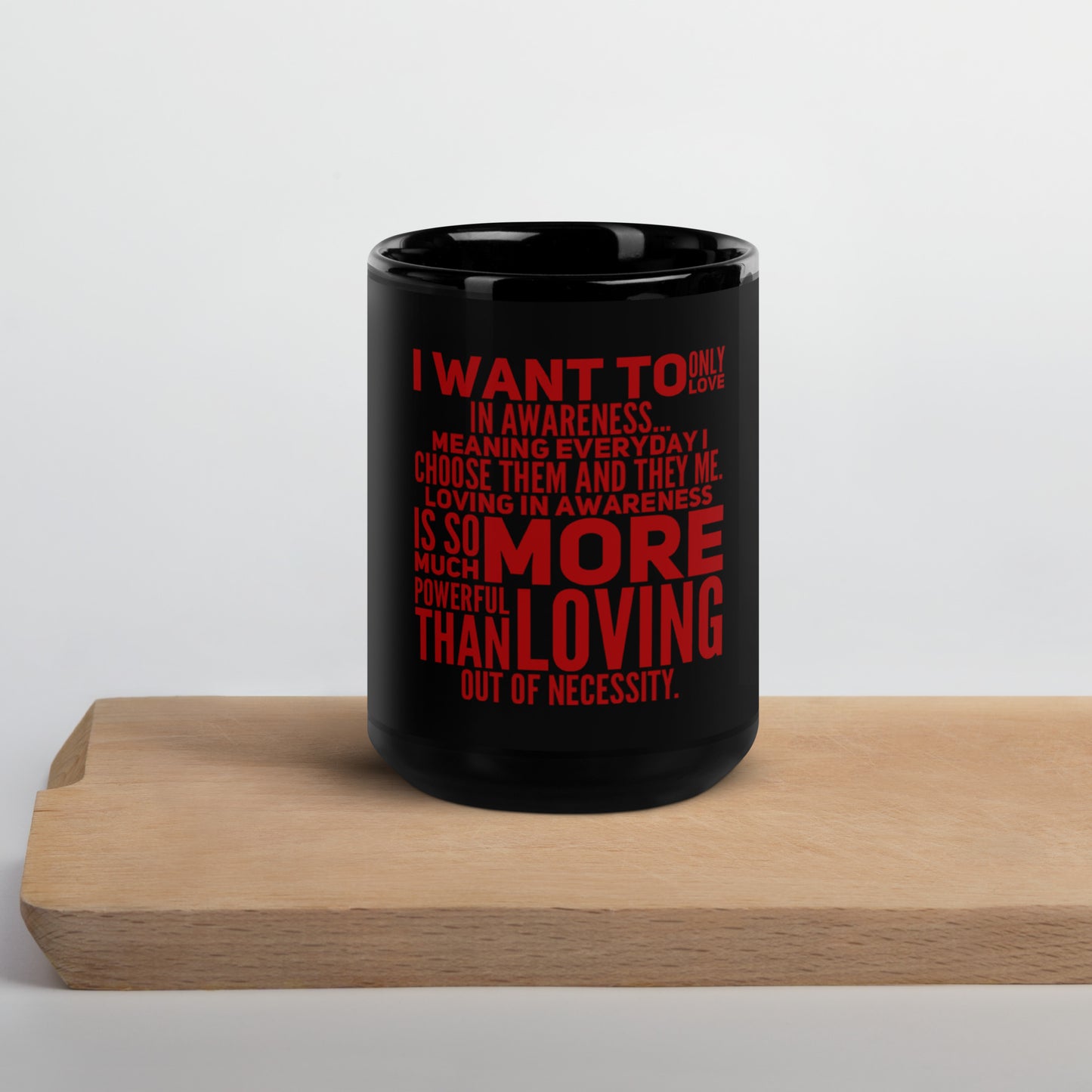 More Powerful Black Glossy Mug