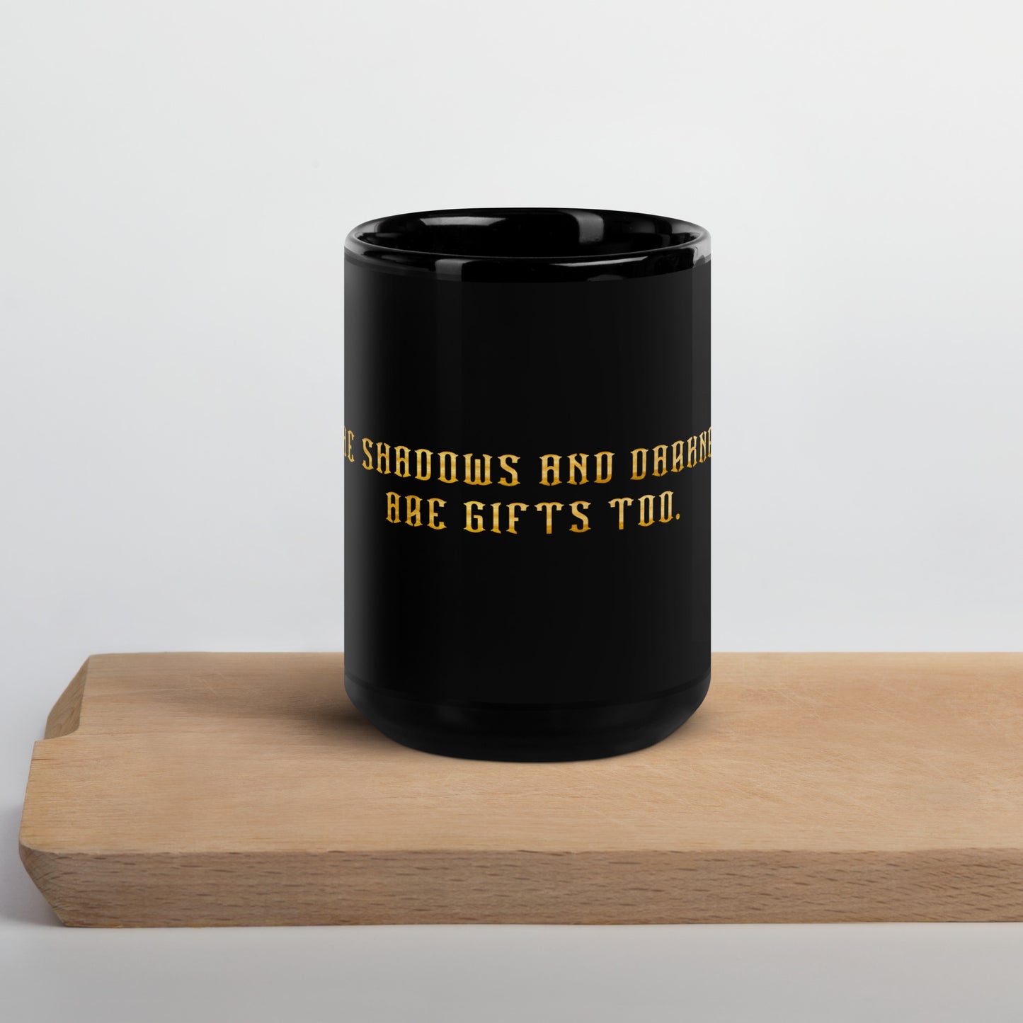 Shadows Black Glossy Mug
