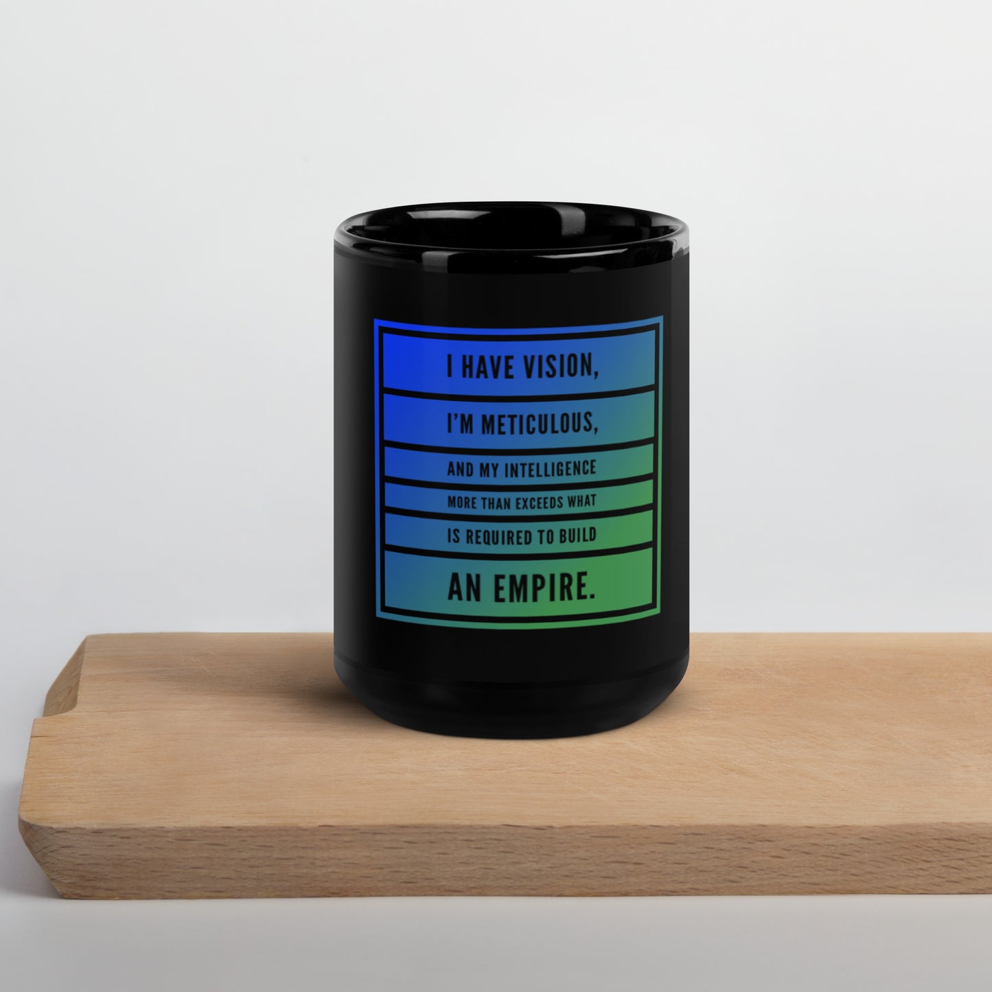 An Empire #1 Black Glossy Mug