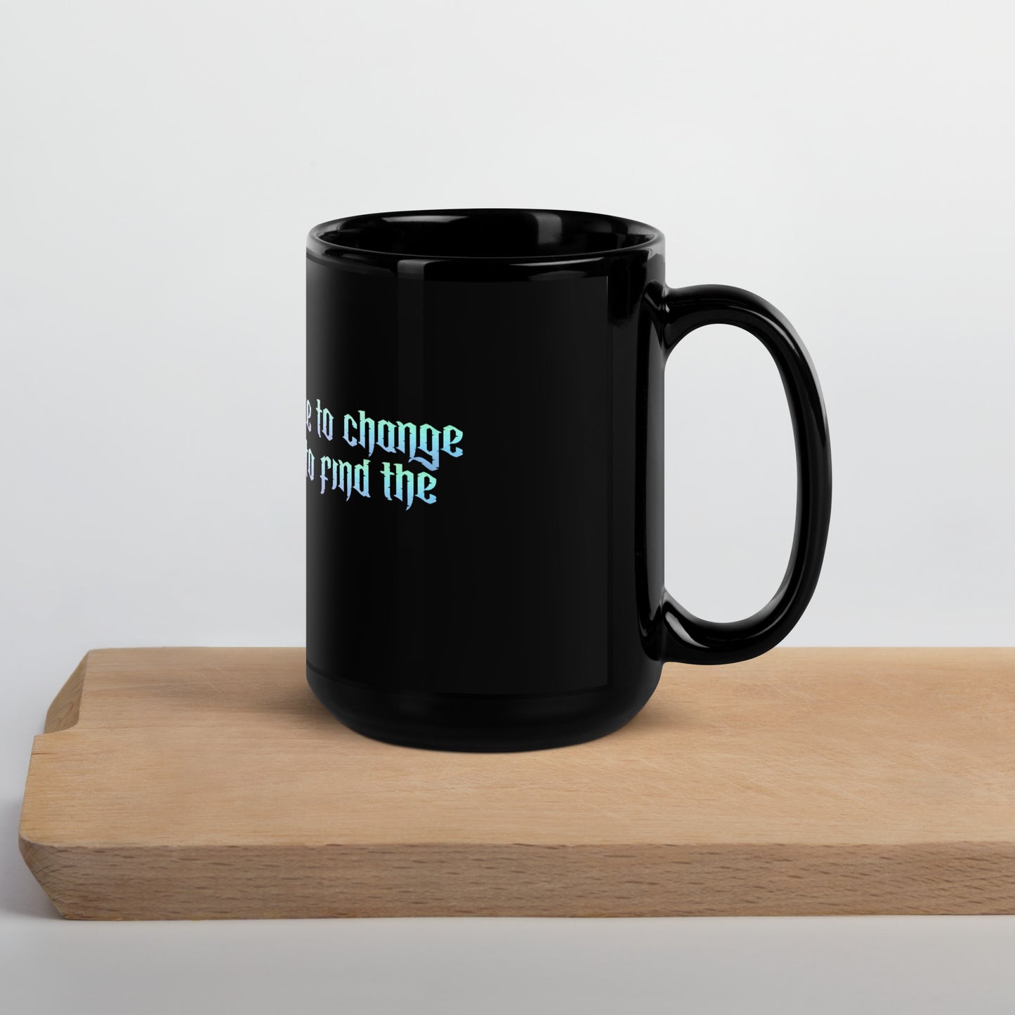 Find The Hope Black Glossy Mug