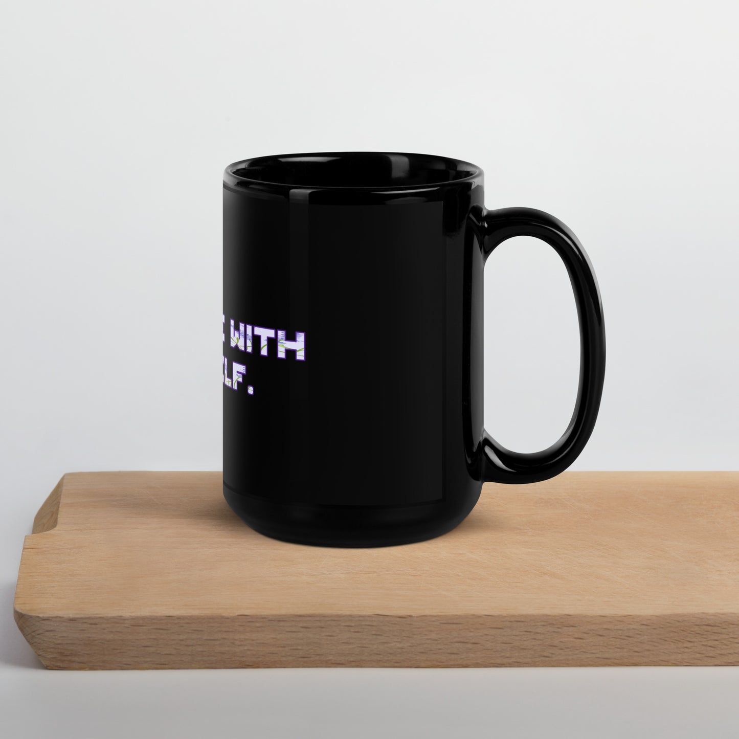 Be Gentle Black Glossy Mug