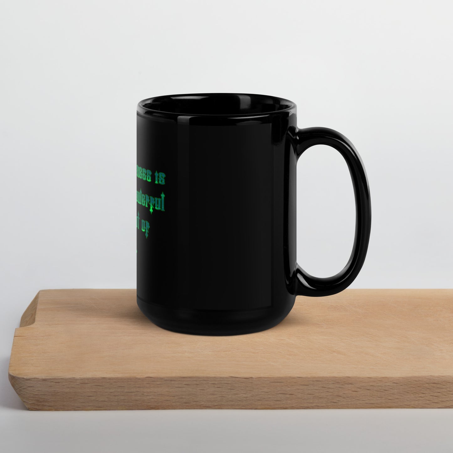 Loving In Awareness Black Glossy Mug