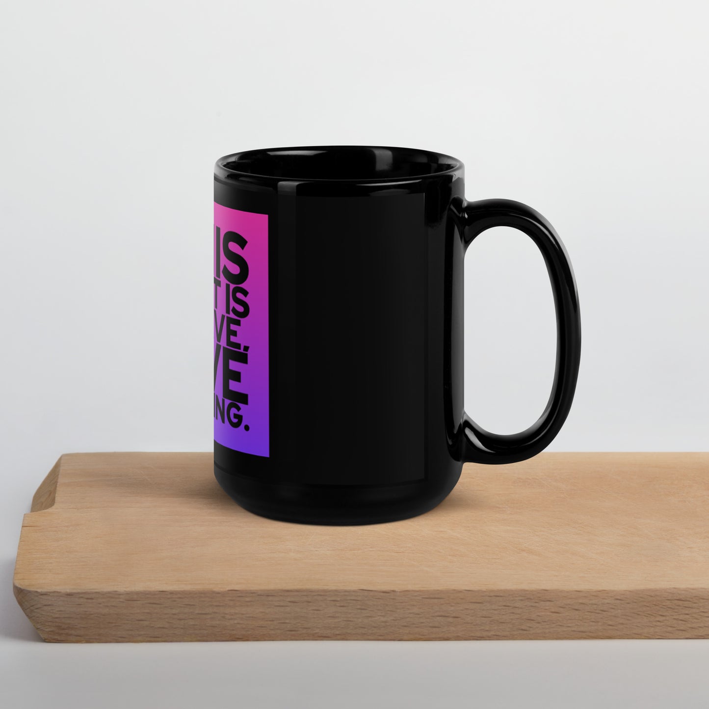 This Moment #3 Black Glossy Mug