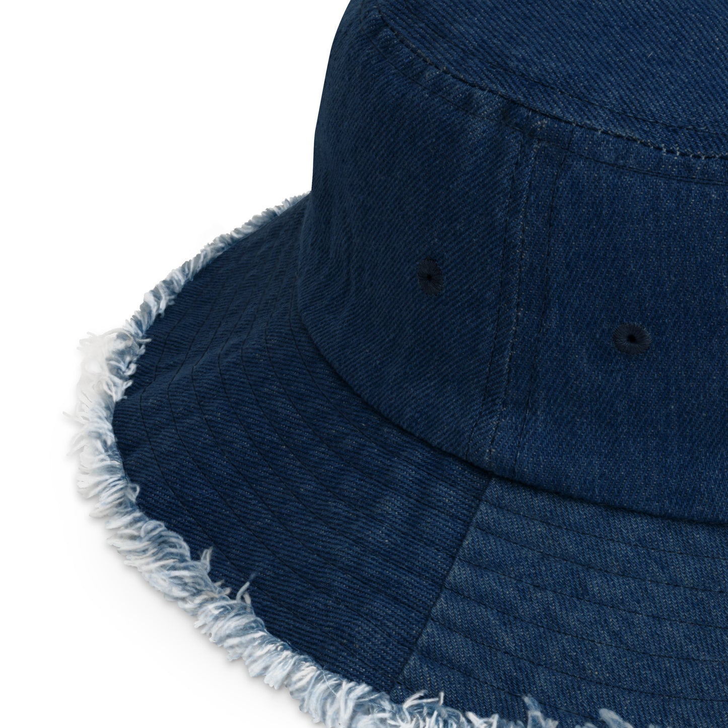 DD Logo (Green) Distressed Denim Bucket Hat