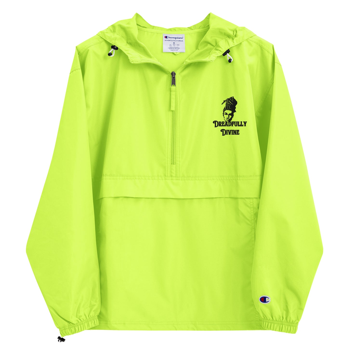 DD Woman #2 (Black) Embroidered Champion Packable Jacket