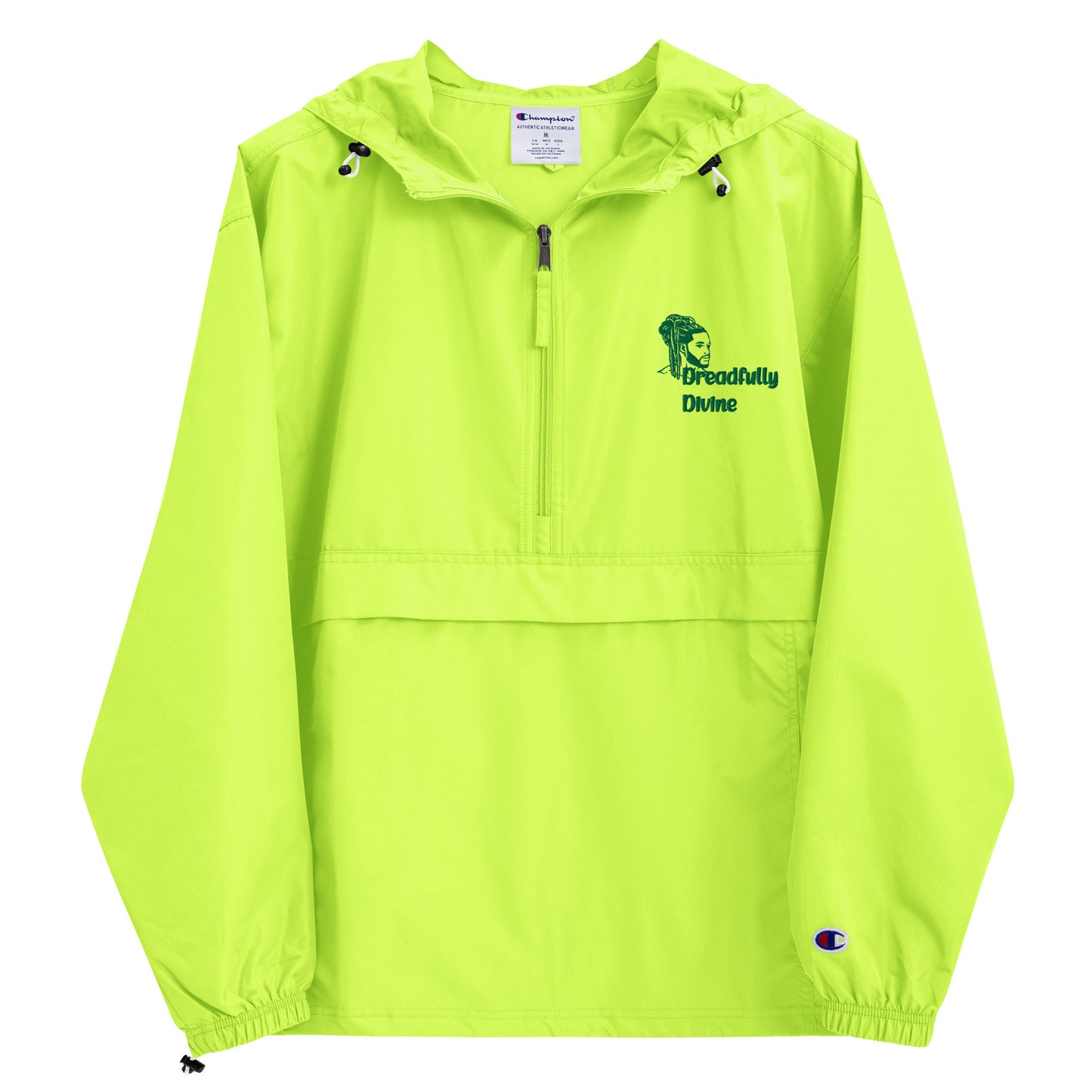 DD Man (Green) Embroidered Champion Packable Jacket