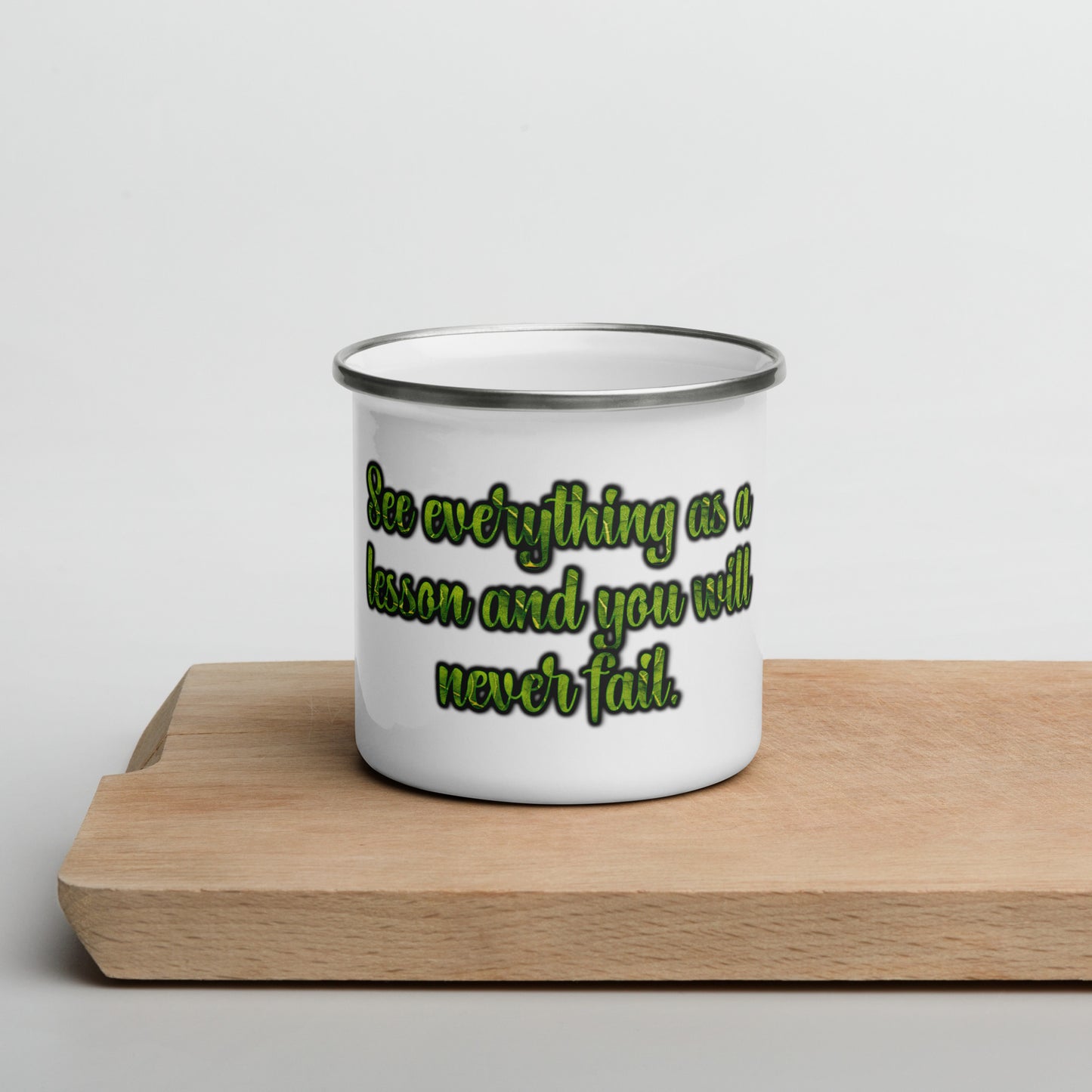 A Lesson #1 Enamel Mug