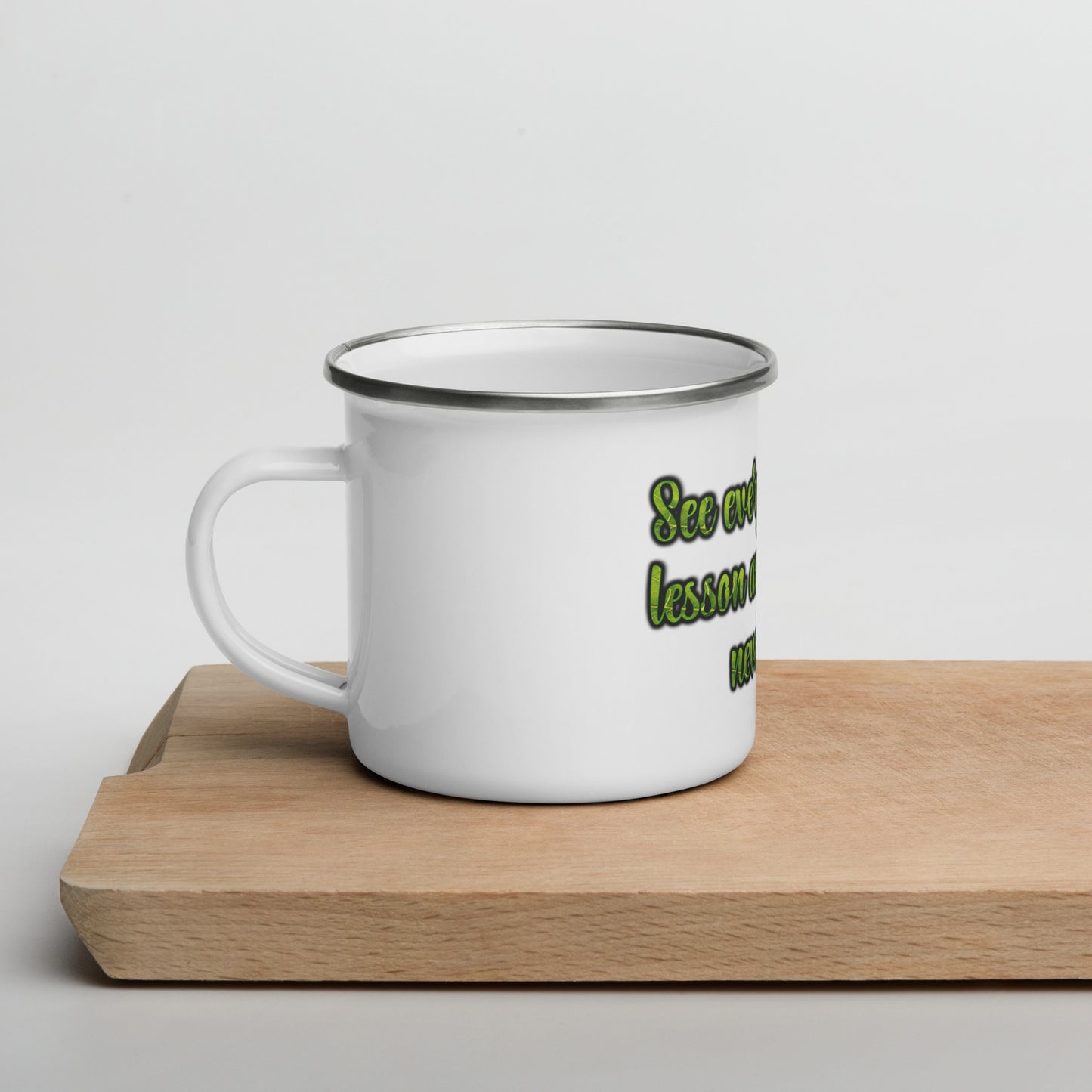 A Lesson #1 Enamel Mug