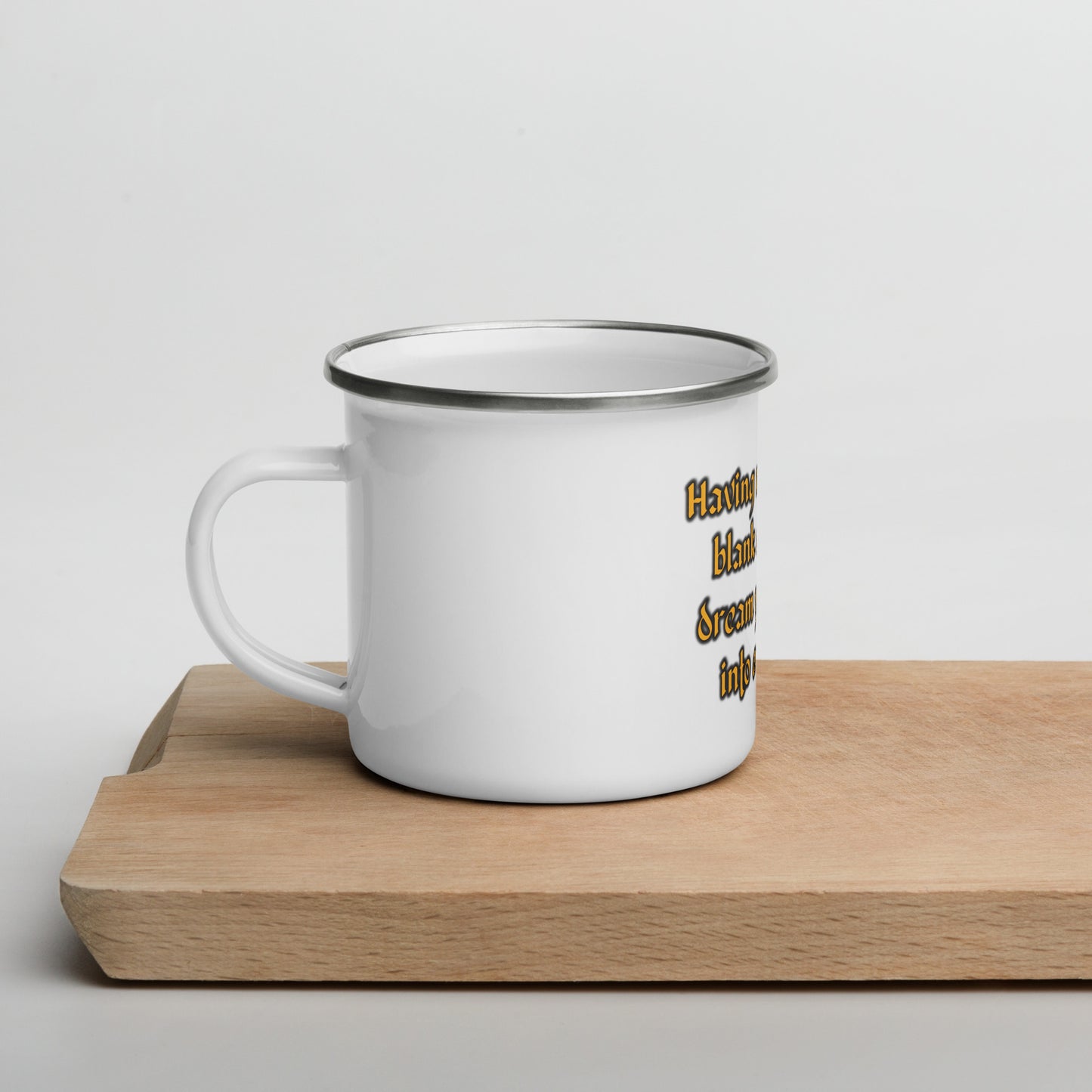 Blank Canvas (Gold) Enamel Mug