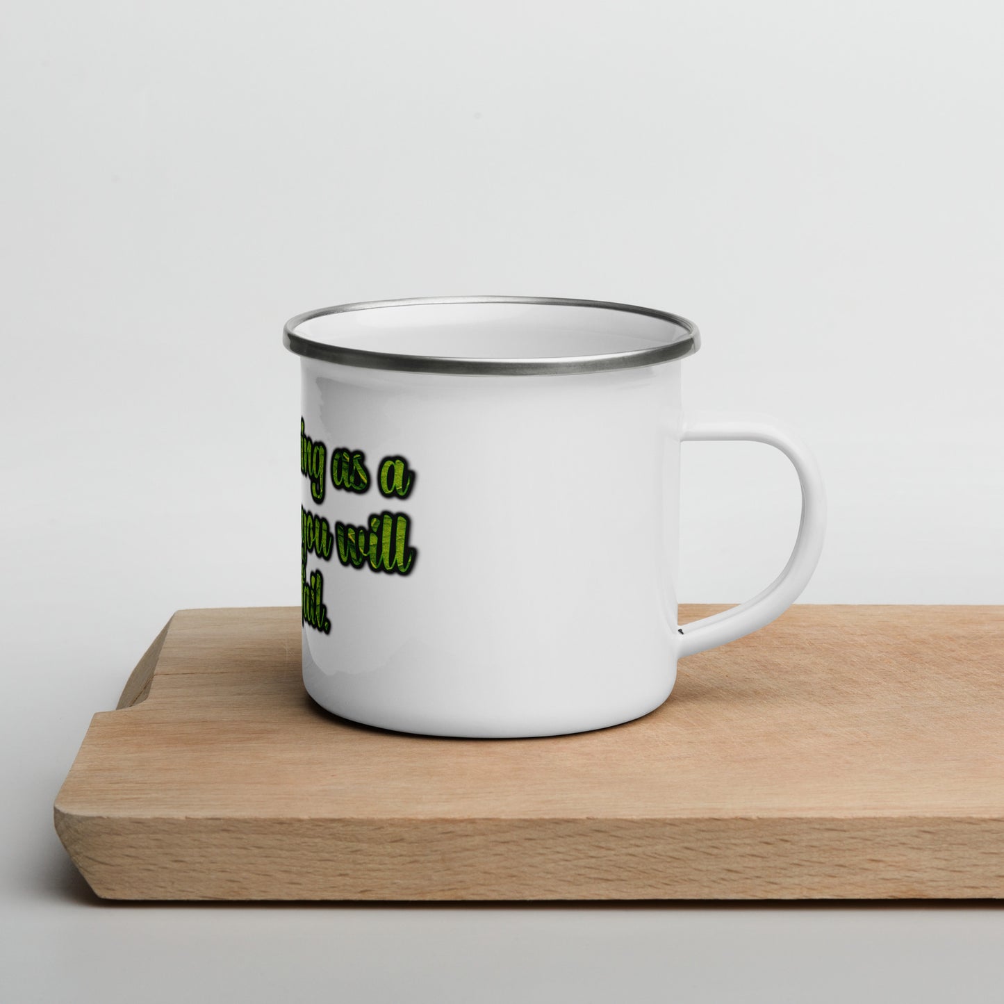 A Lesson #1 Enamel Mug