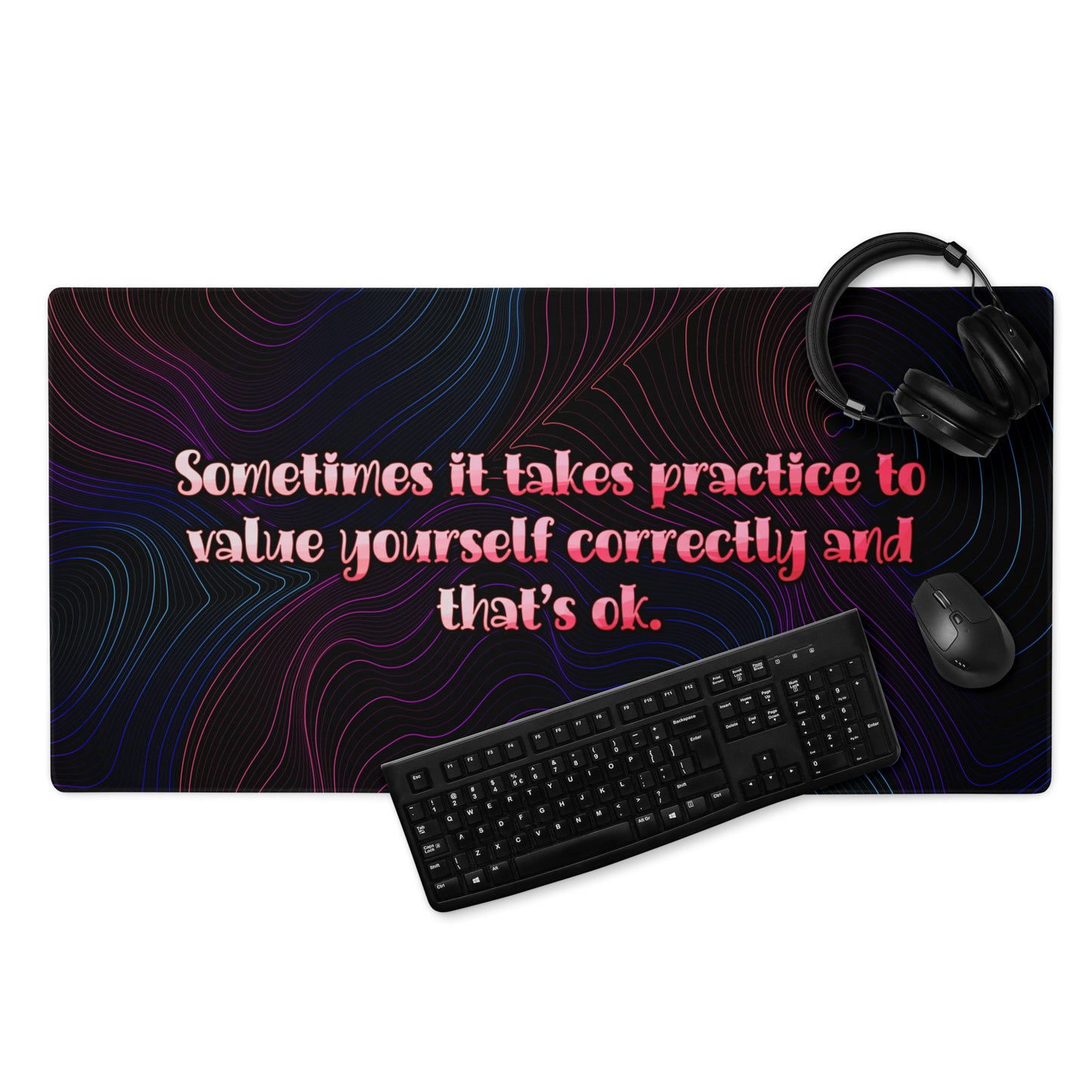 It Takes Practice Gaming Mouse Pad