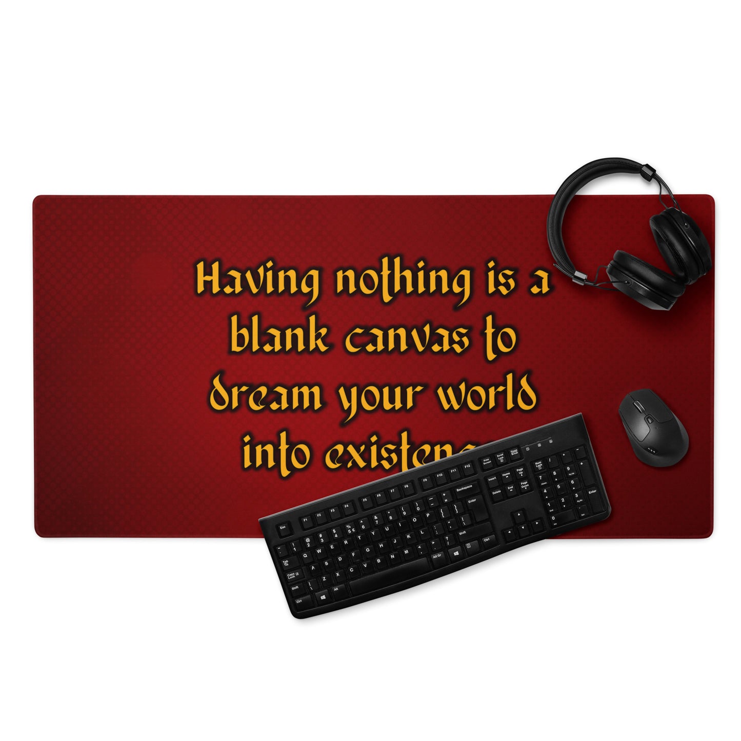Blank Canvas (Gold) Gaming Mouse Pad