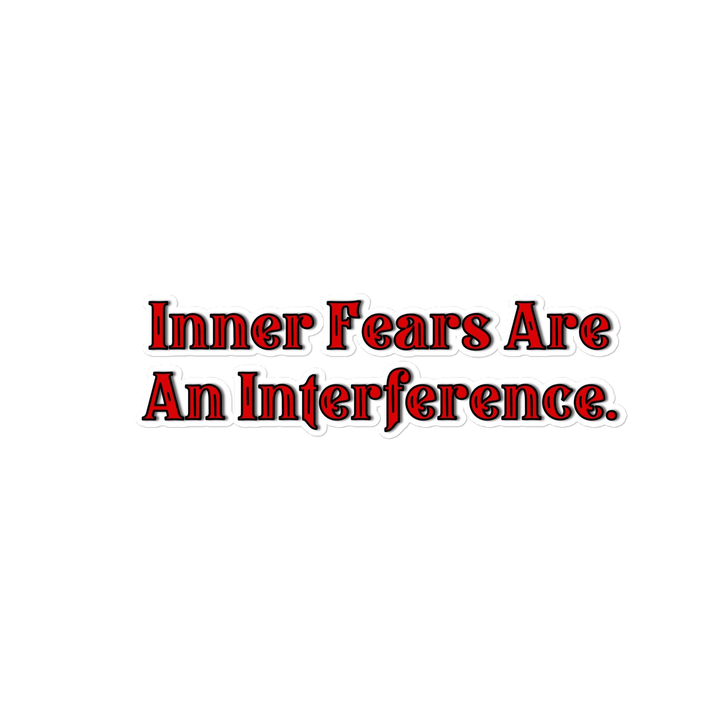 Inner Fears Bubble-free Stickers