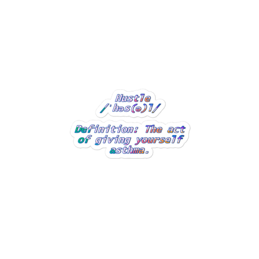 Hustle Bubble-free Stickers