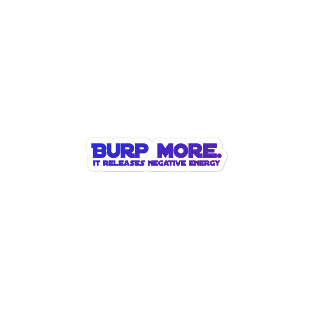 Burp More #2 Bubble-free Stickers