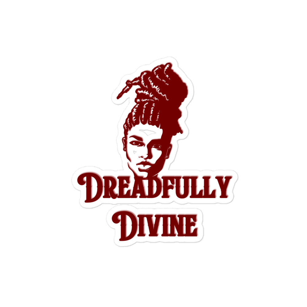 DD Woman #2 (Maroon) Bubble-free Stickers