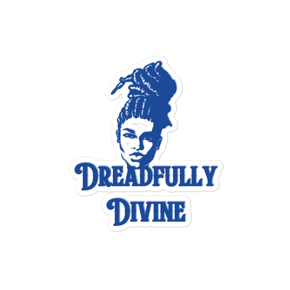 DD Woman #2 (Blue) Bubble-free Stickers