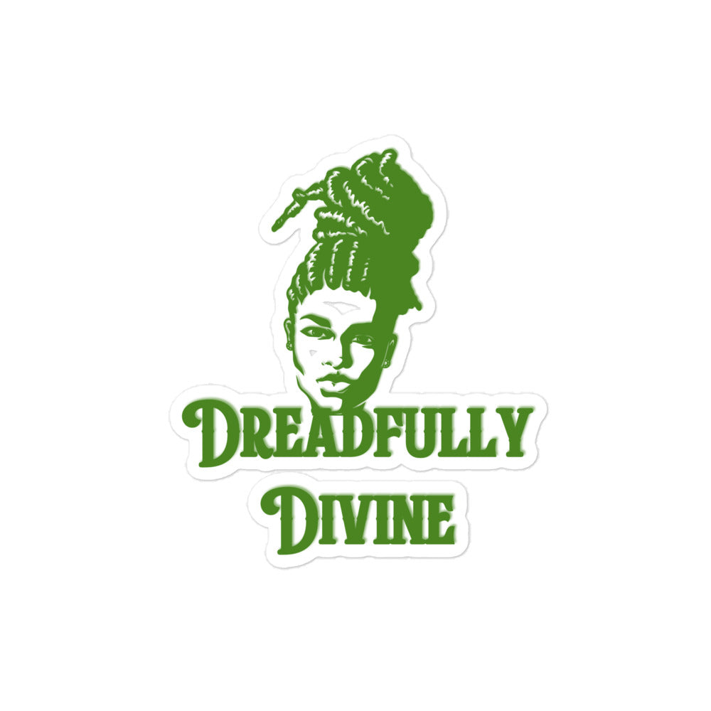 DD Woman #2 (Green) Bubble-free Stickers