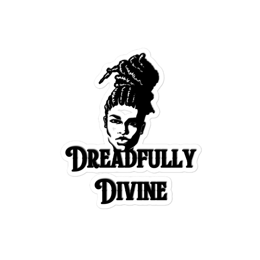 DD Woman #2 (Black) Bubble-free Stickers