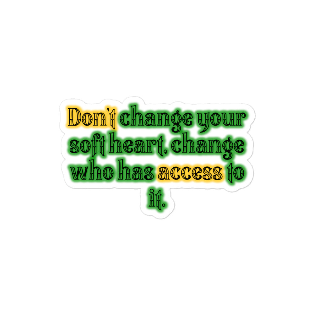 Soft Heart Bubble-free Stickers