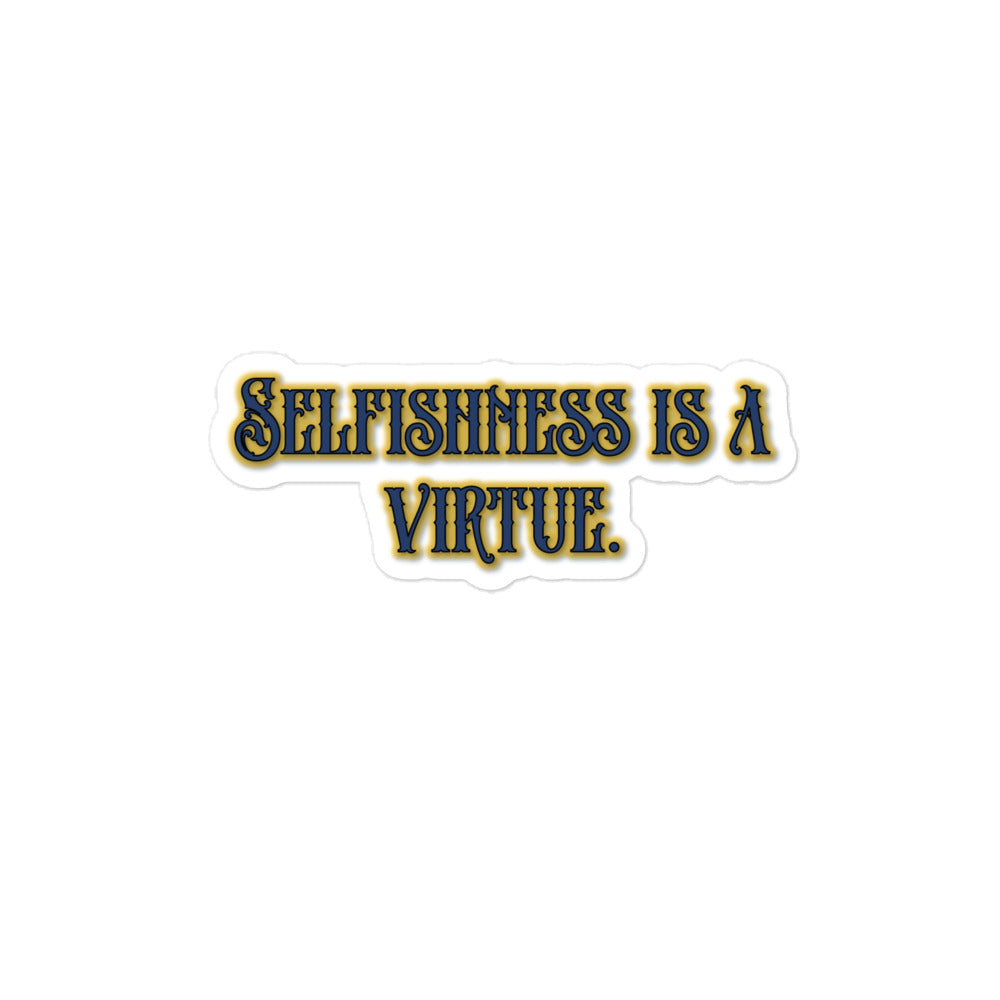 Selfishness #1 Bubble-free Stickers