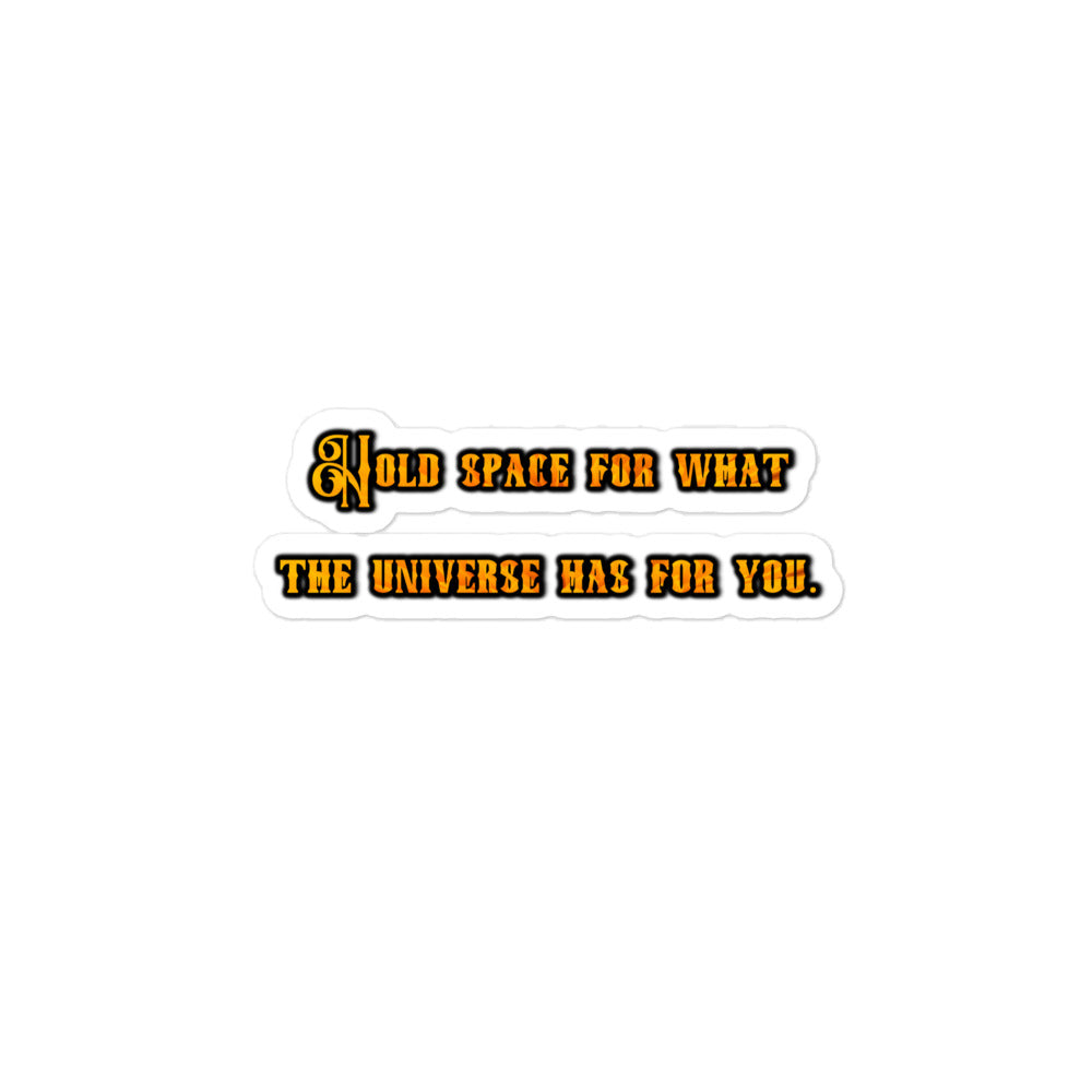 Hold Space #1 Bubble-free Stickers