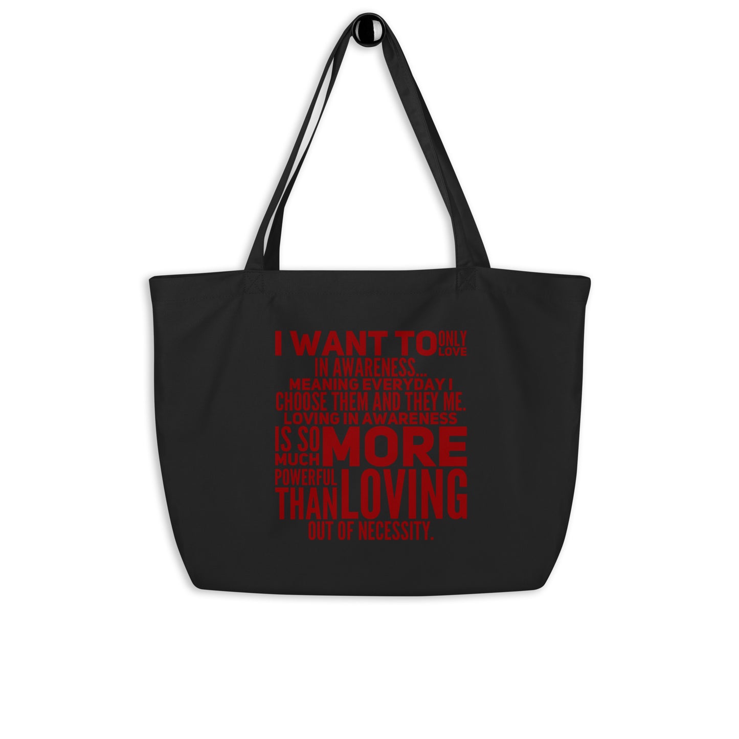 More Powerful Large Organic Tote Bag