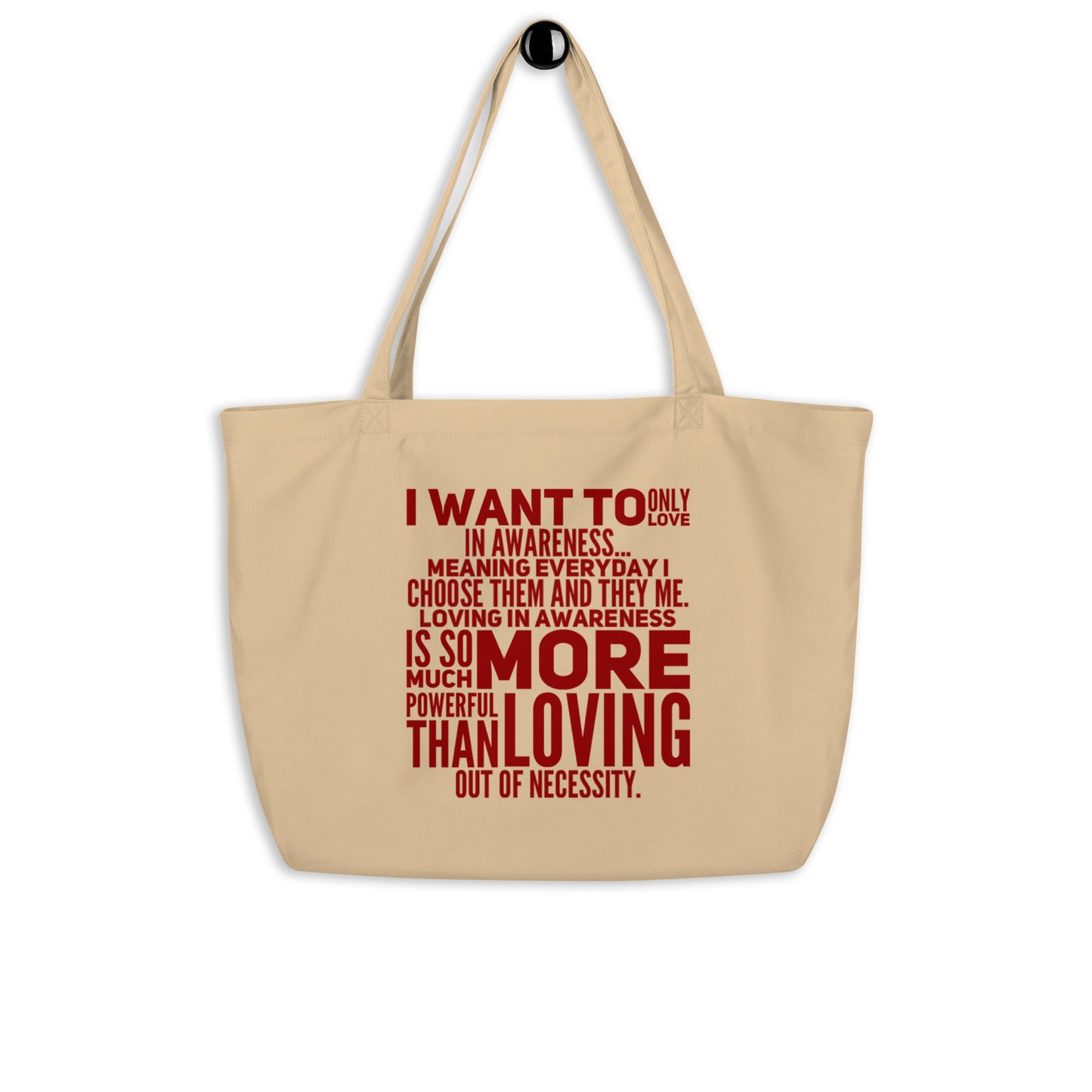 More Powerful Large Organic Tote Bag