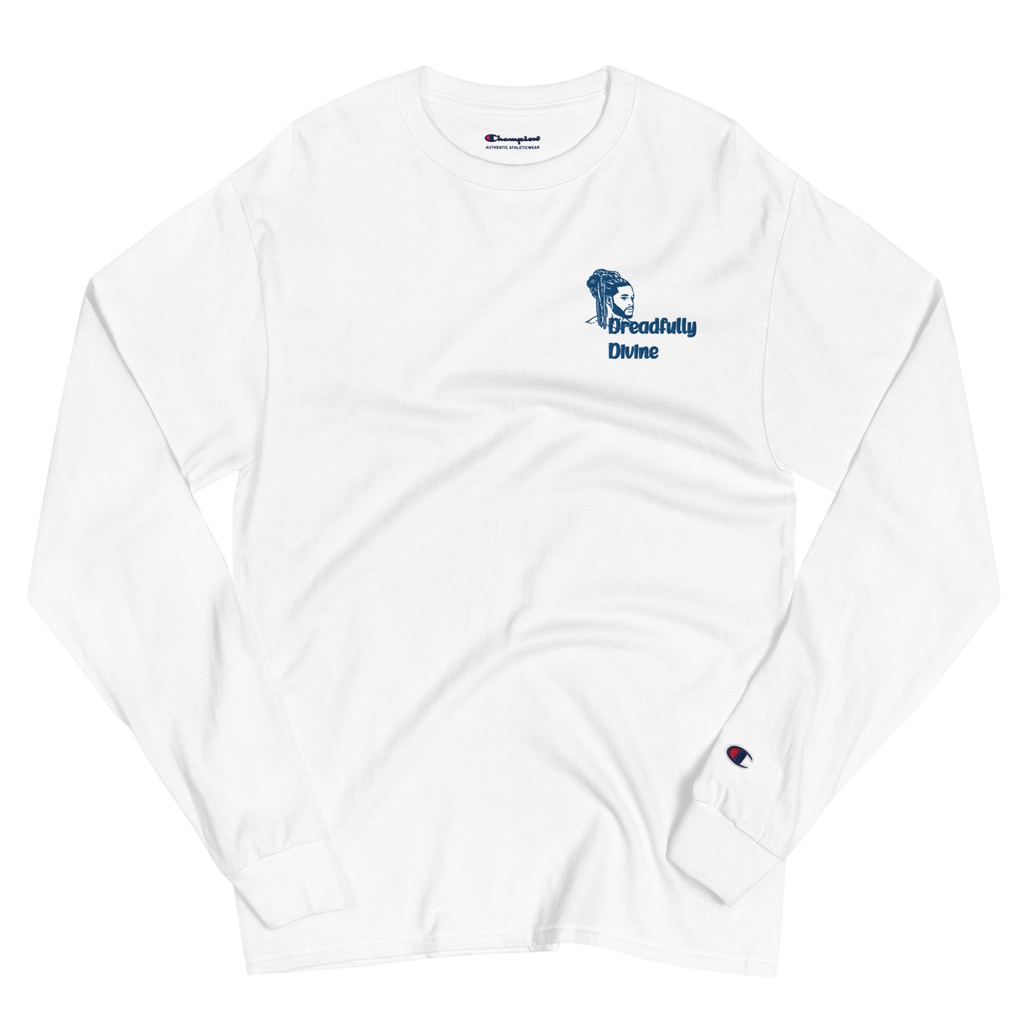 DD Man (Blue) Men's Champion Long Sleeve Shirt