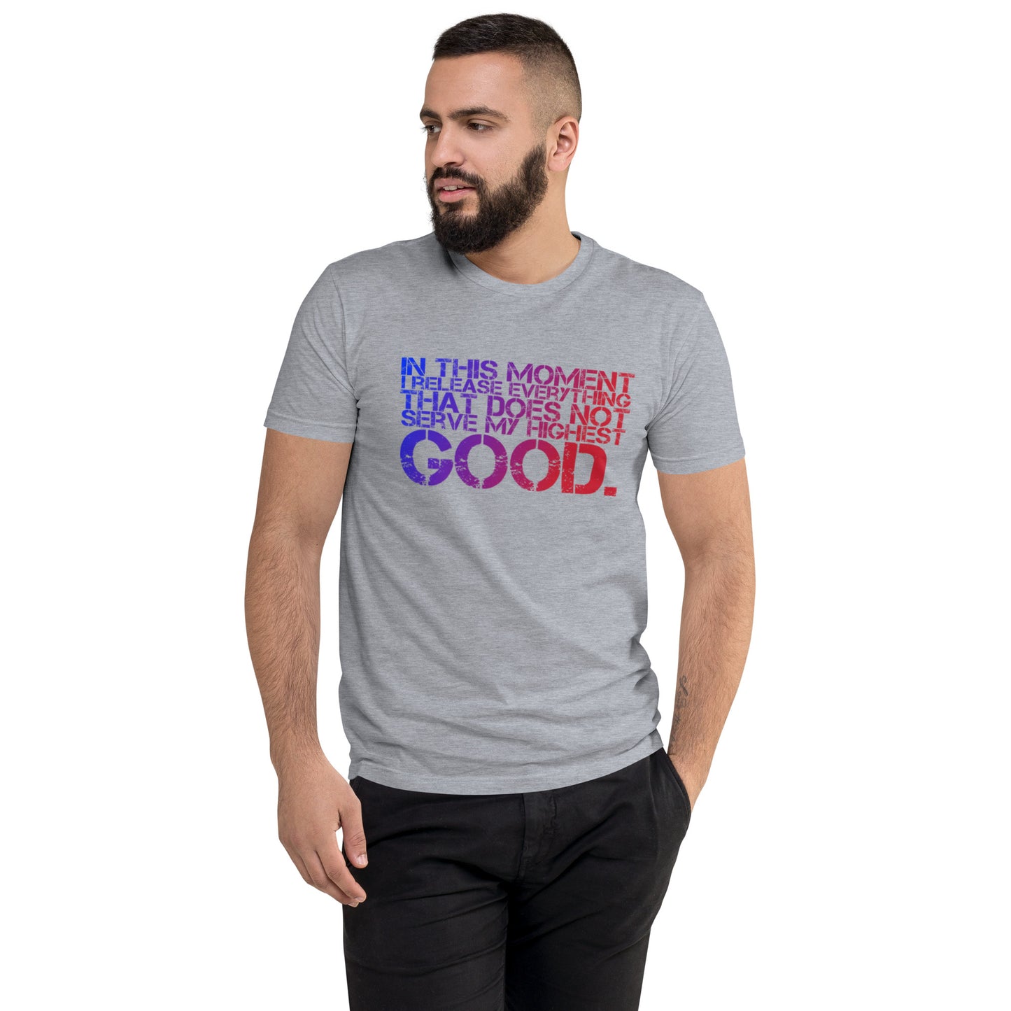 Release Everything Men's Fitted Short Sleeve T-shirt