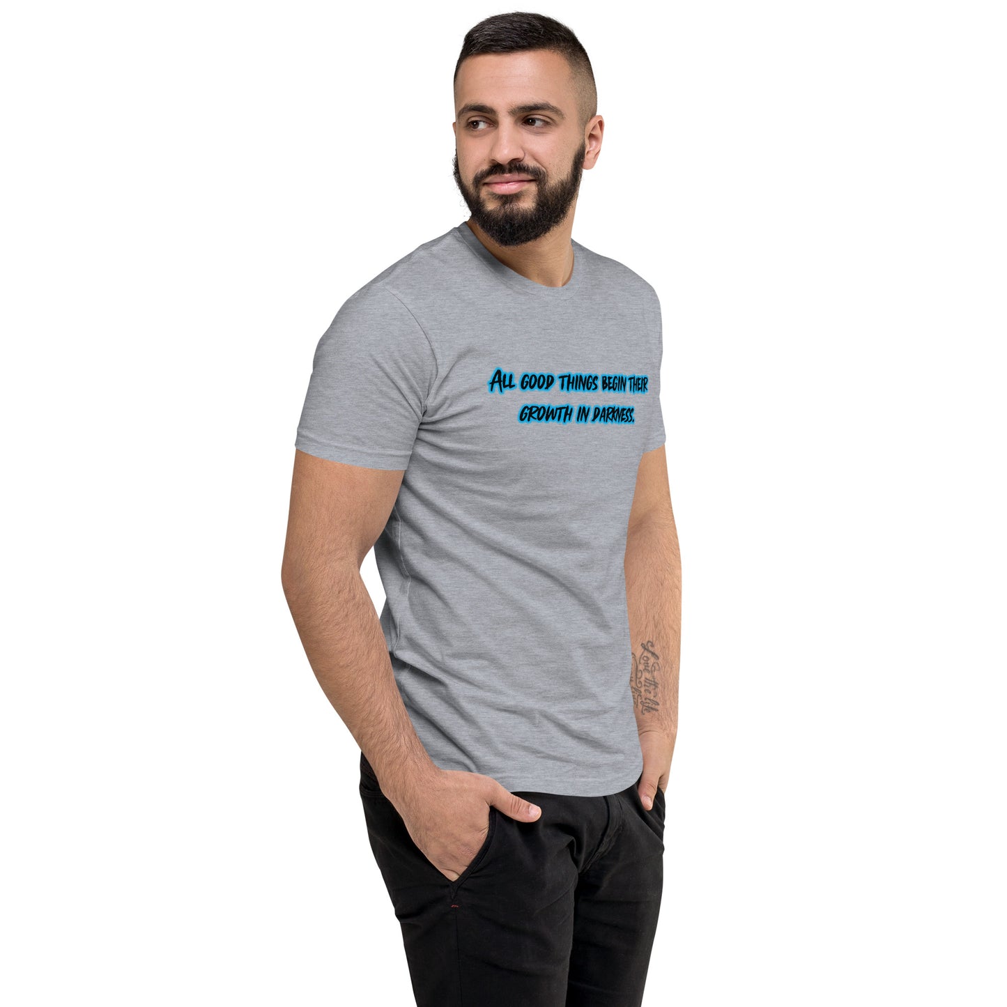In Darkness Men's Fitted Short Sleeve T-shirt
