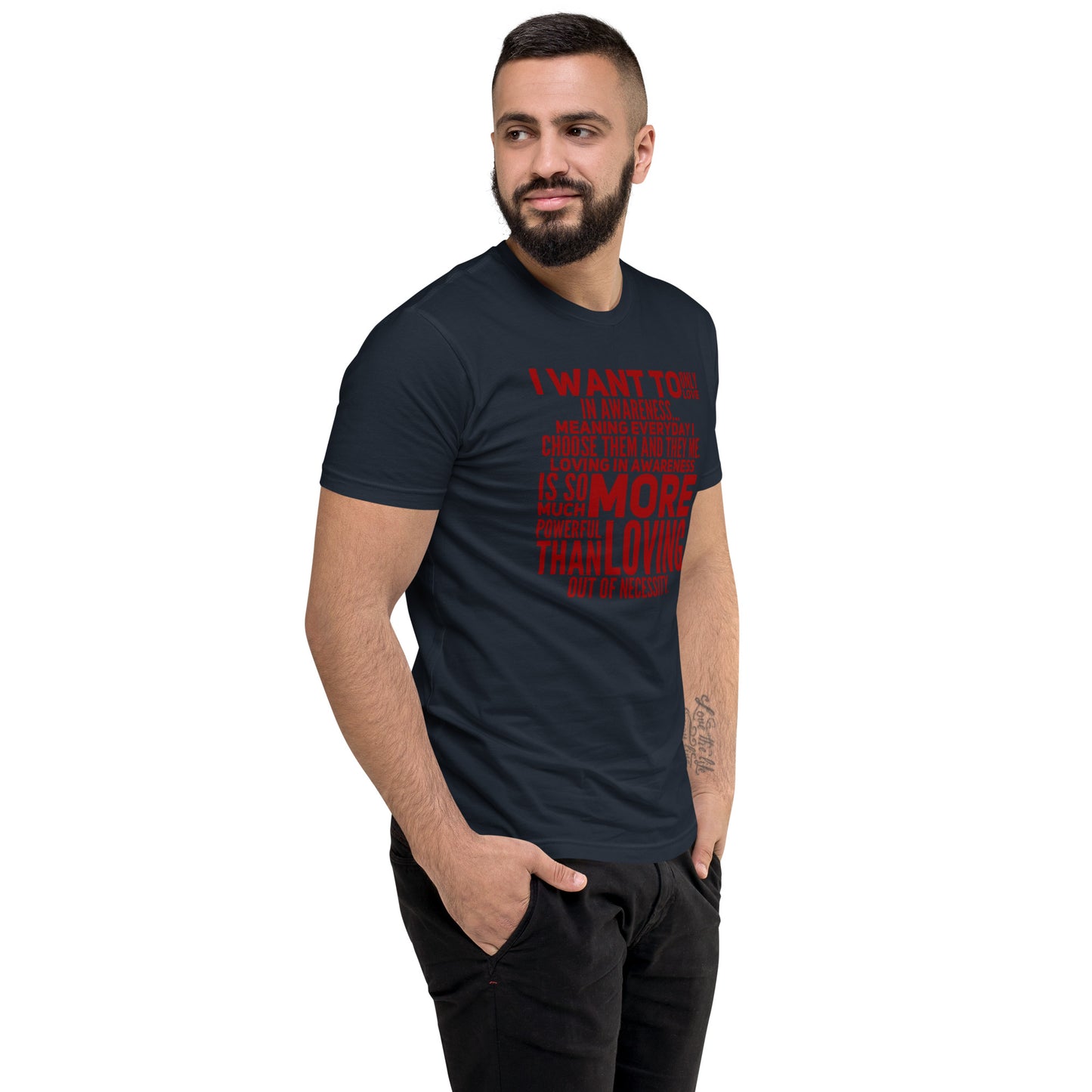 More Powerful Men's Fitted Short Sleeve T-shirt