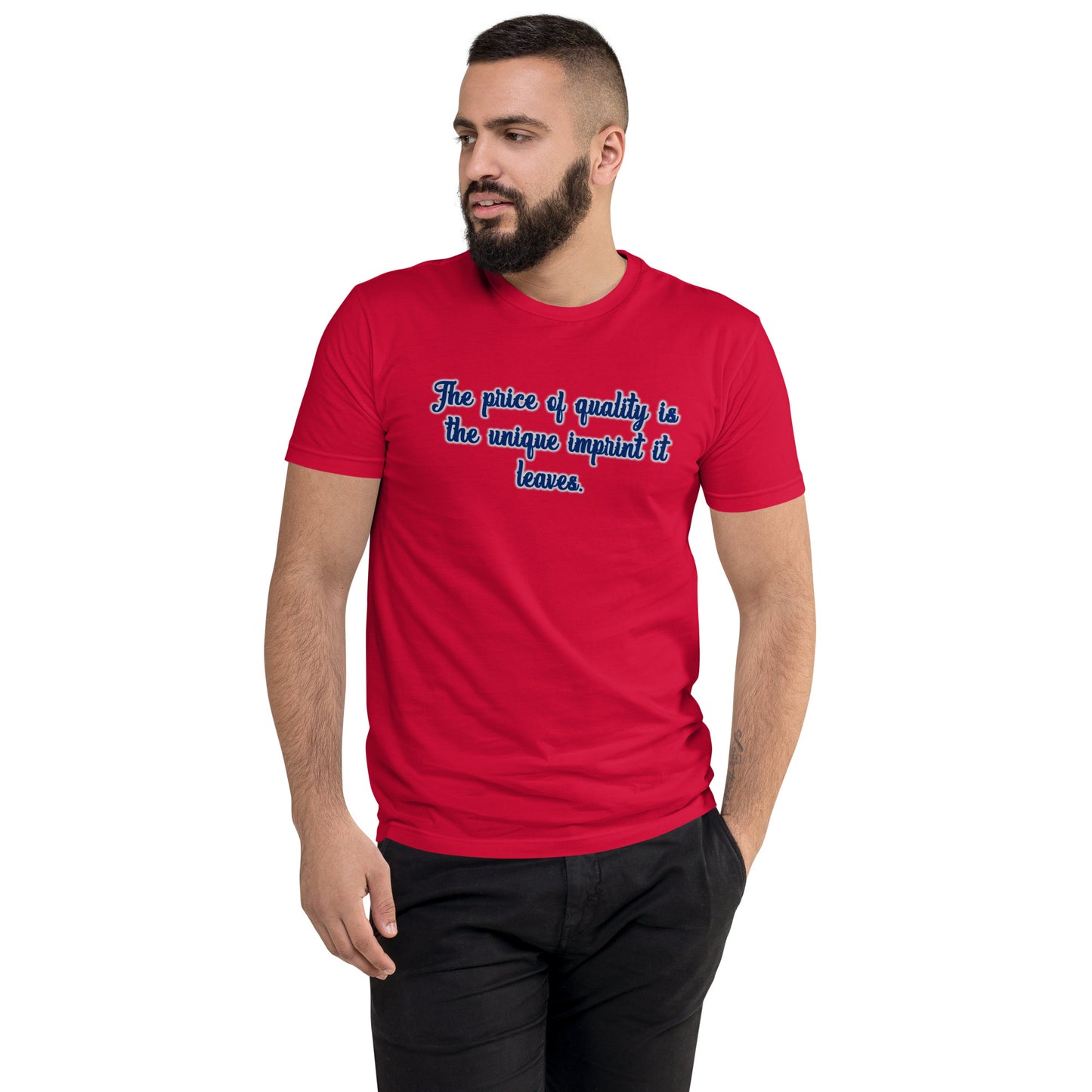 Price of Quality Men's Fitted Short Sleeve T-shirt