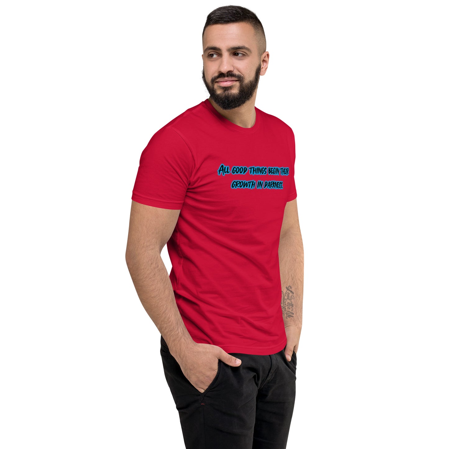 In Darkness Men's Fitted Short Sleeve T-shirt