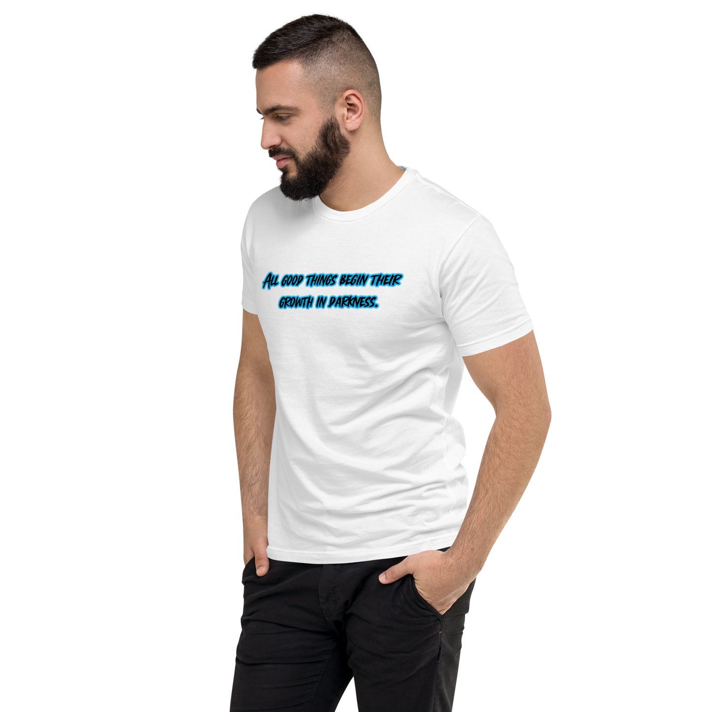 In Darkness Men's Fitted Short Sleeve T-shirt