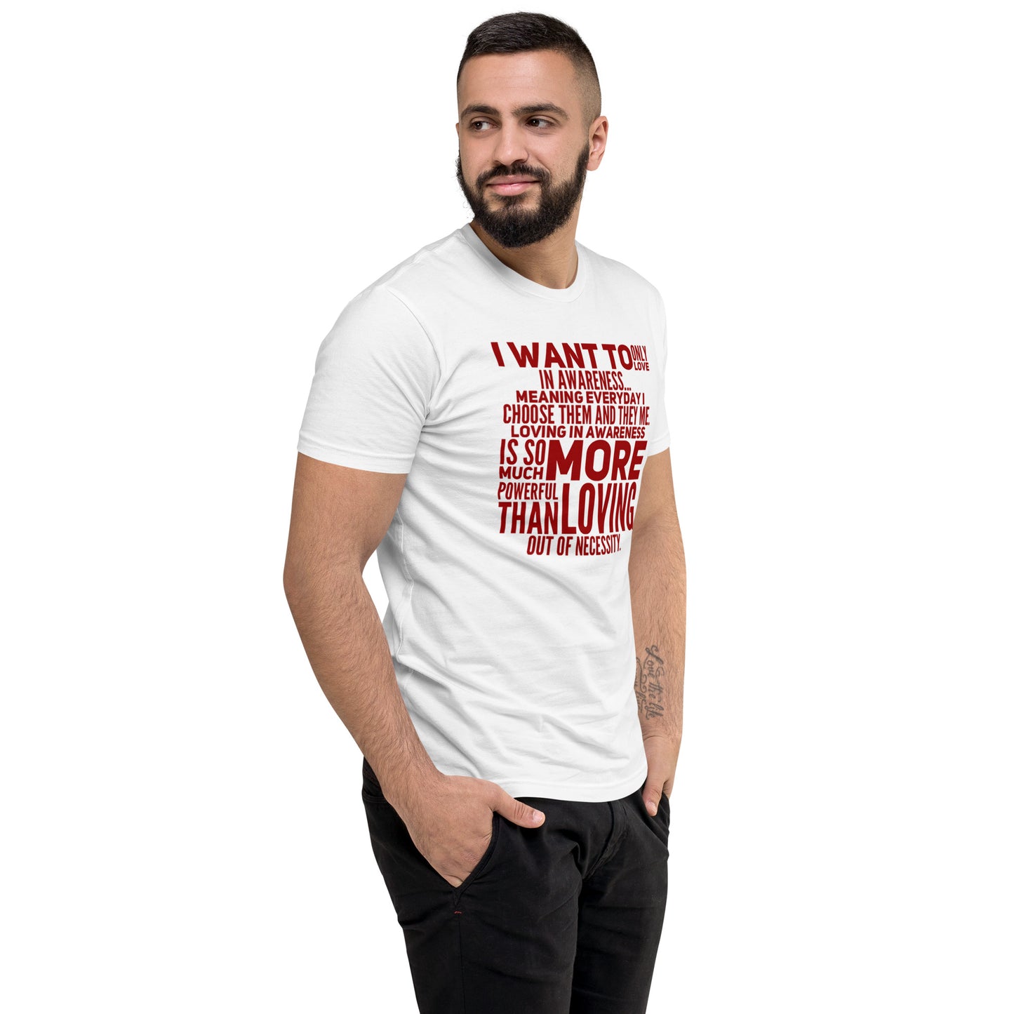 More Powerful Men's Fitted Short Sleeve T-shirt