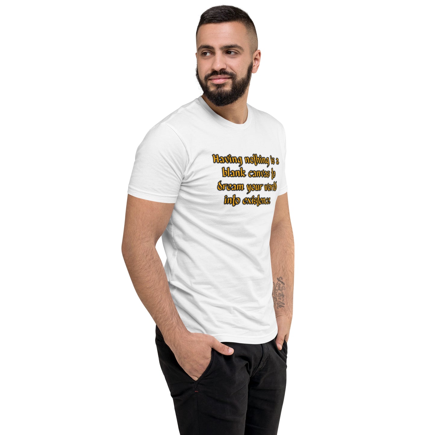 Blank Canvas (Gold) Men's Fitted Short Sleeve T-shirt