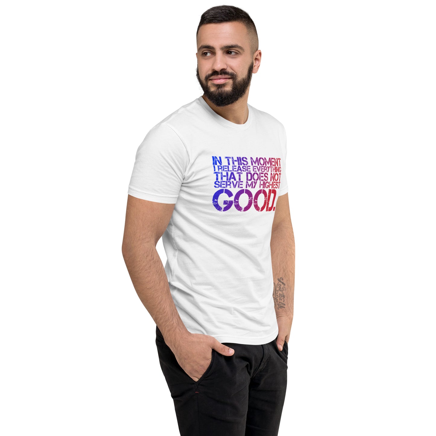 Release Everything Men's Fitted Short Sleeve T-shirt