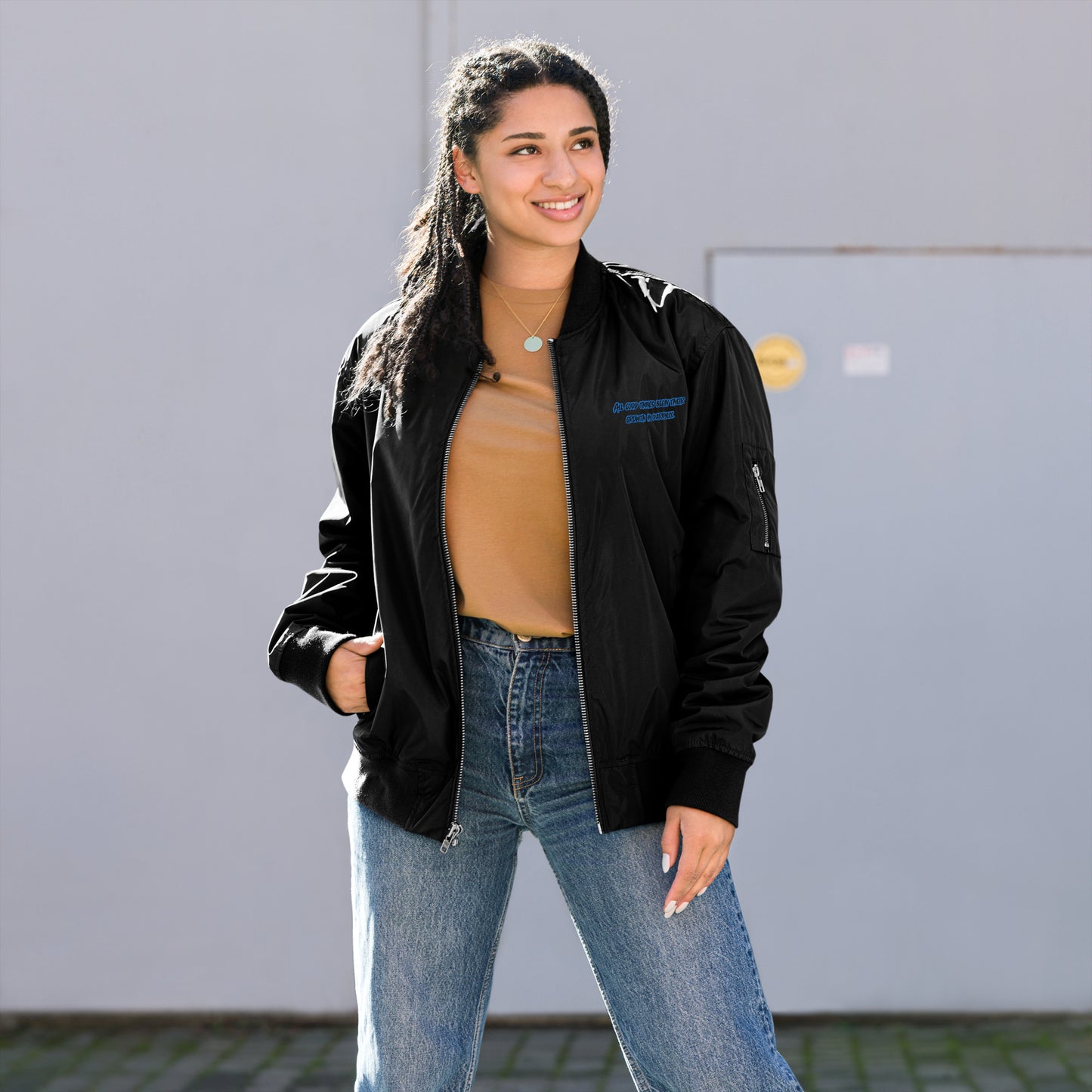 In Darkness Unisex Premium Recycled Bomber Jacket