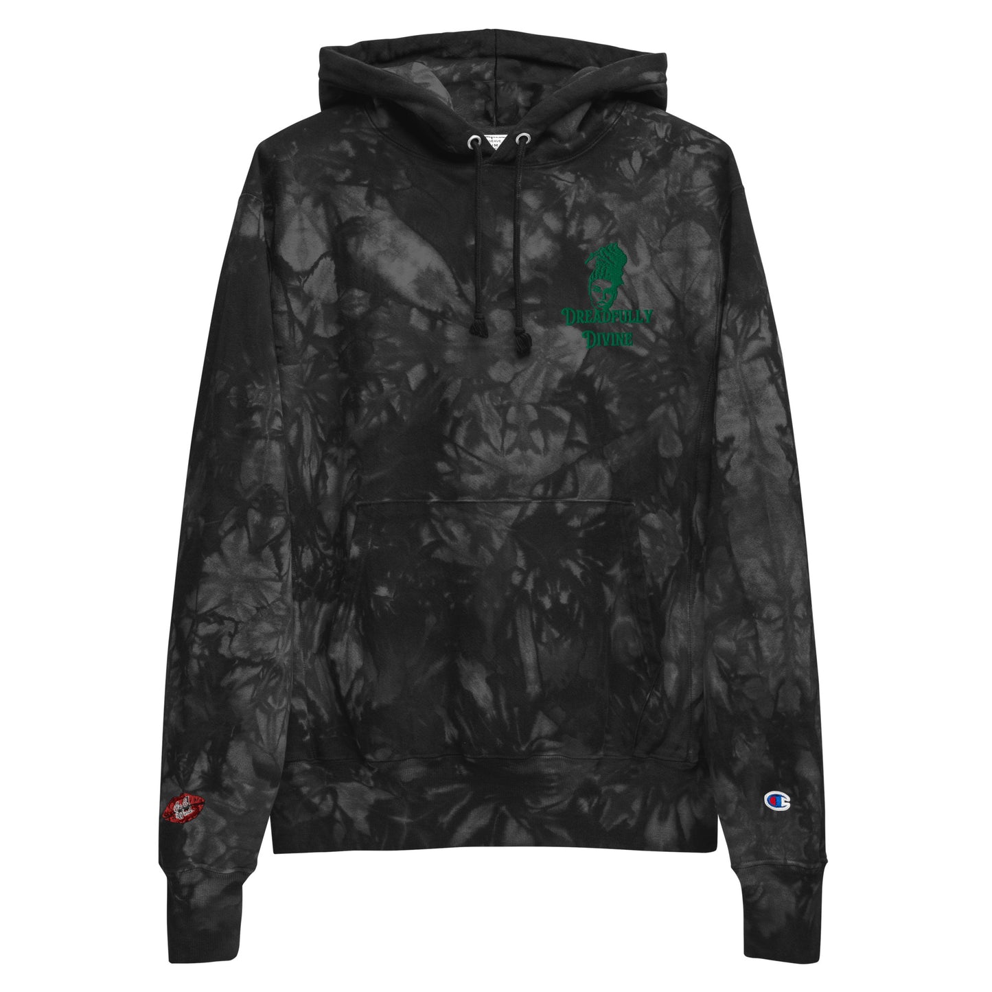 DD Woman #2 (Green) Unisex Champion Tie-dye Hoodie