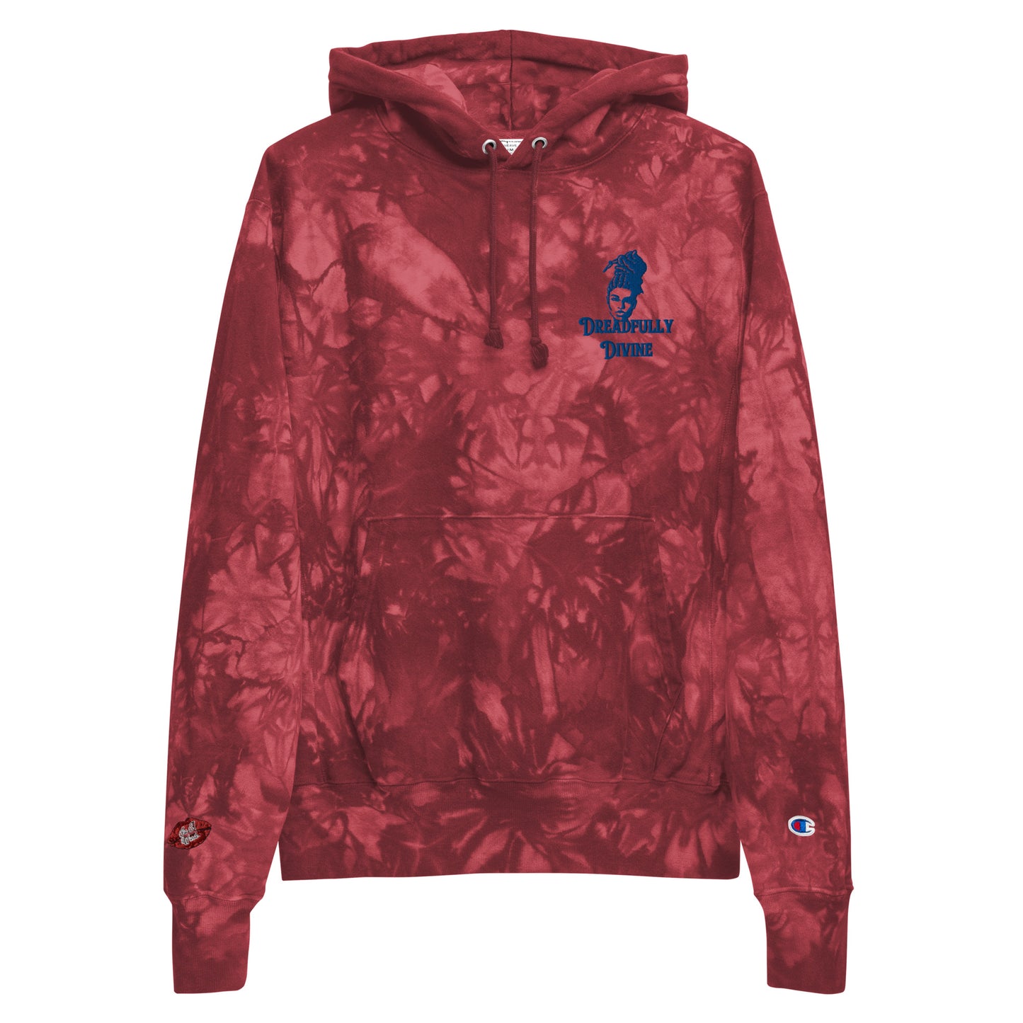 DD Woman #2 (Blue) Unisex Champion Tie-dye Hoodie